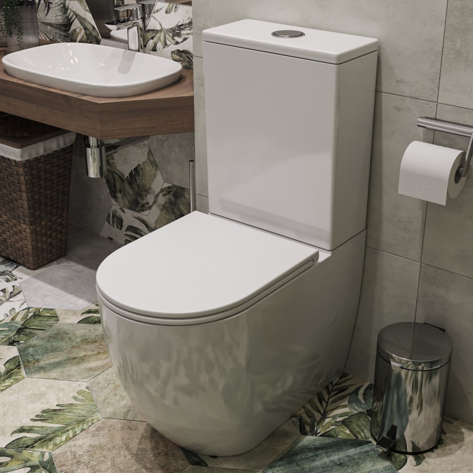 Унитаз напольный Roxen Antares Tornado Rimless Soft Close 600185-01 фото-3