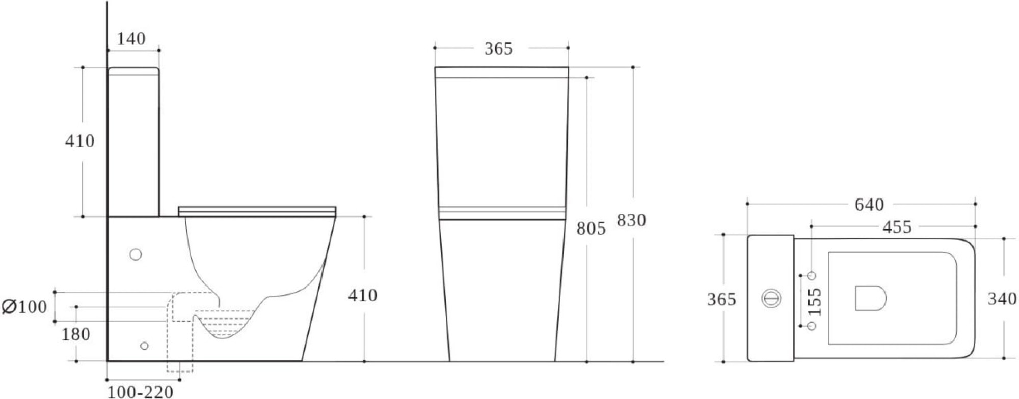 Унитаз напольный Roxen Amati Tornado Rimless Soft Close 600165-01 фото-9