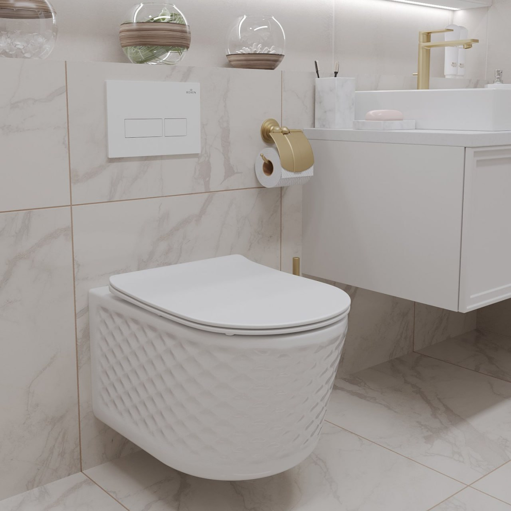 Унитаз подвесной Roxen Vine Tornado 530225-01 фото-3