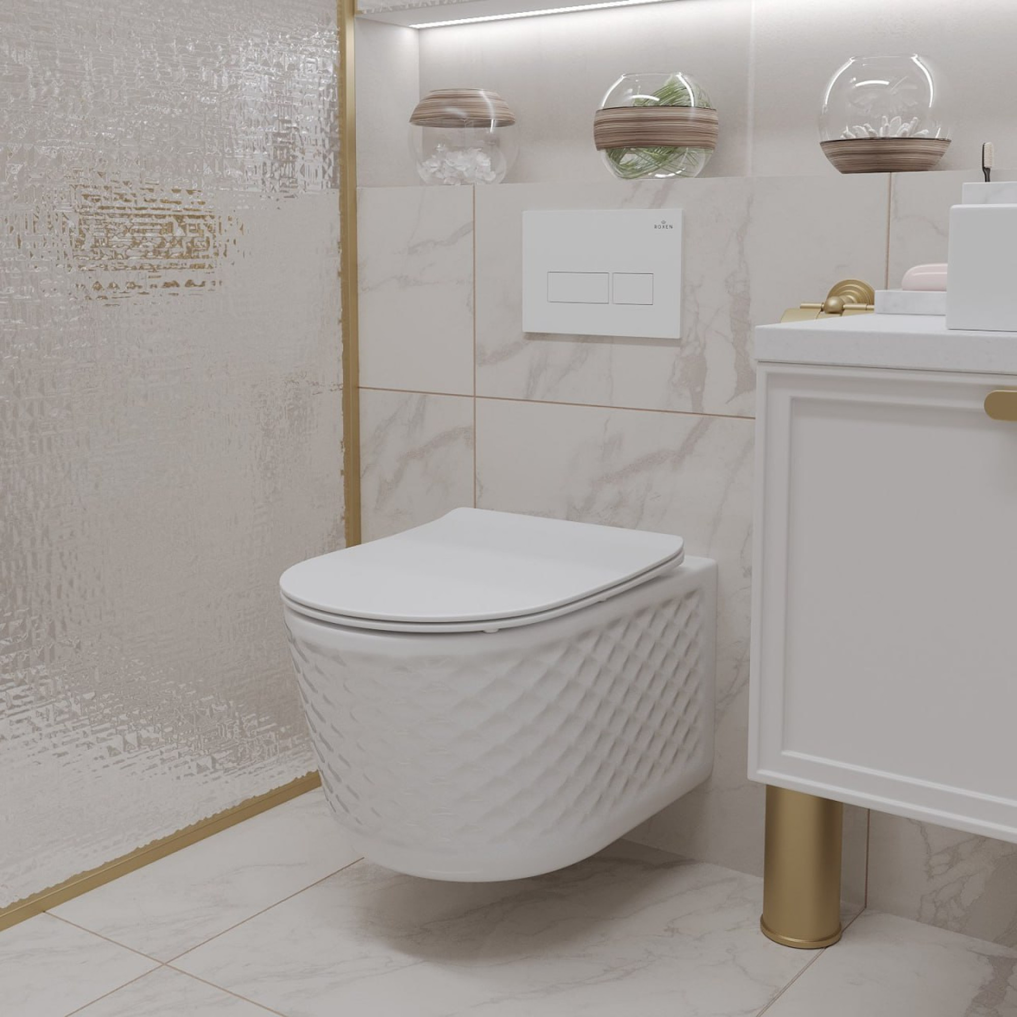 Унитаз подвесной Roxen Vine Tornado 530225-01 фото-5