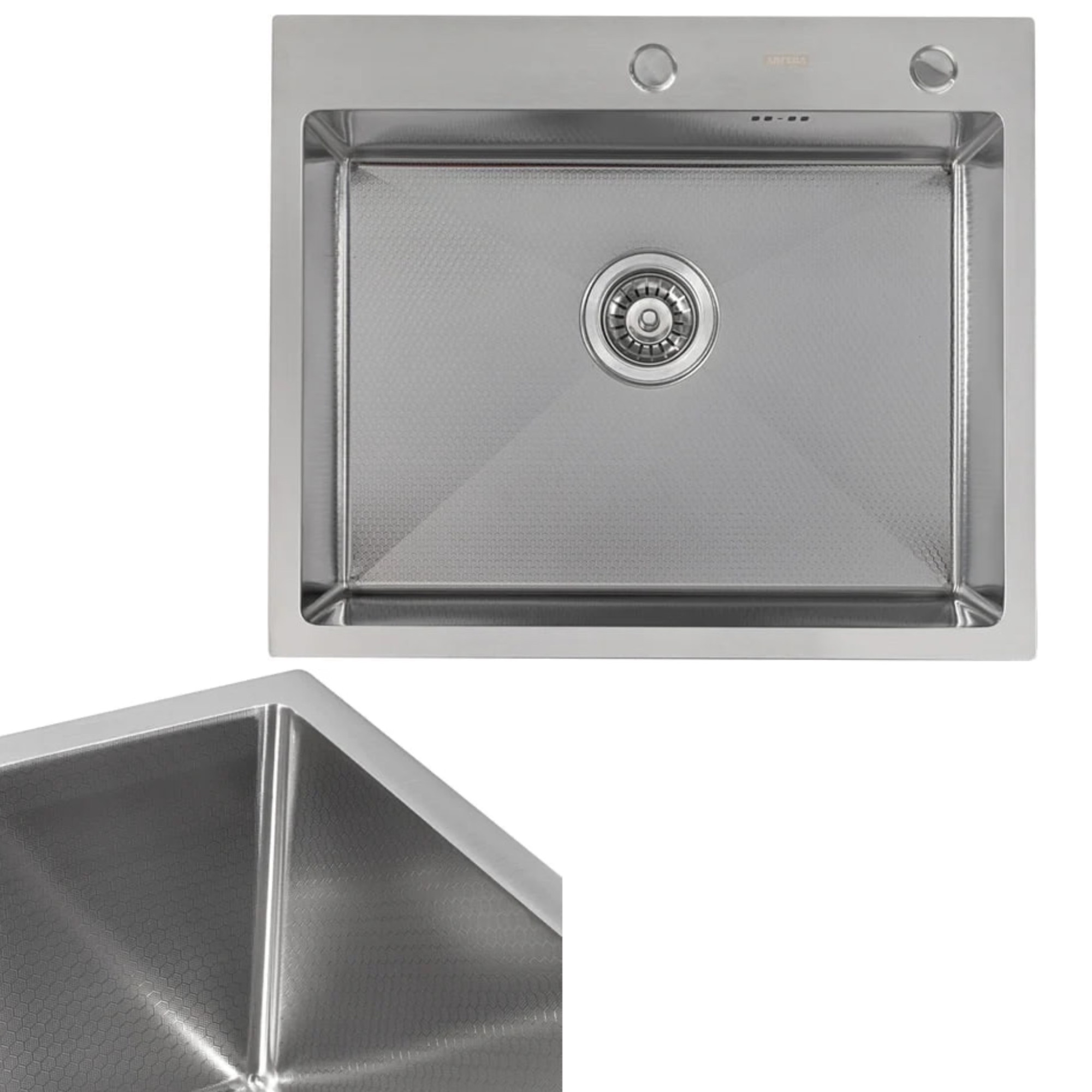Кухонная мойка ARFEKA Eco AR мойка 600*500, коландер G, дозатор Satin Decor фото-2 Кухонная мойка ARFEKA Eco AR мойка 600*500, коландер G, дозатор Satin Decor фото-2