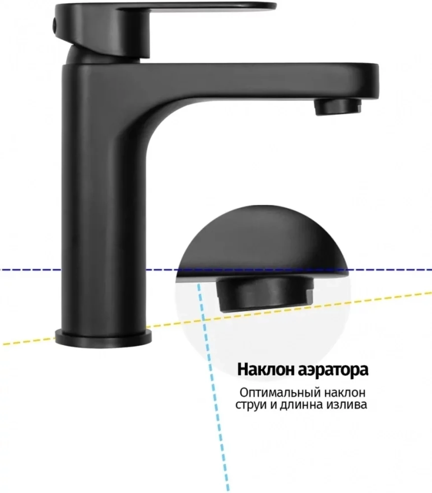 Смеситель Grocenberg GB1011 (черный матовый) фото-3