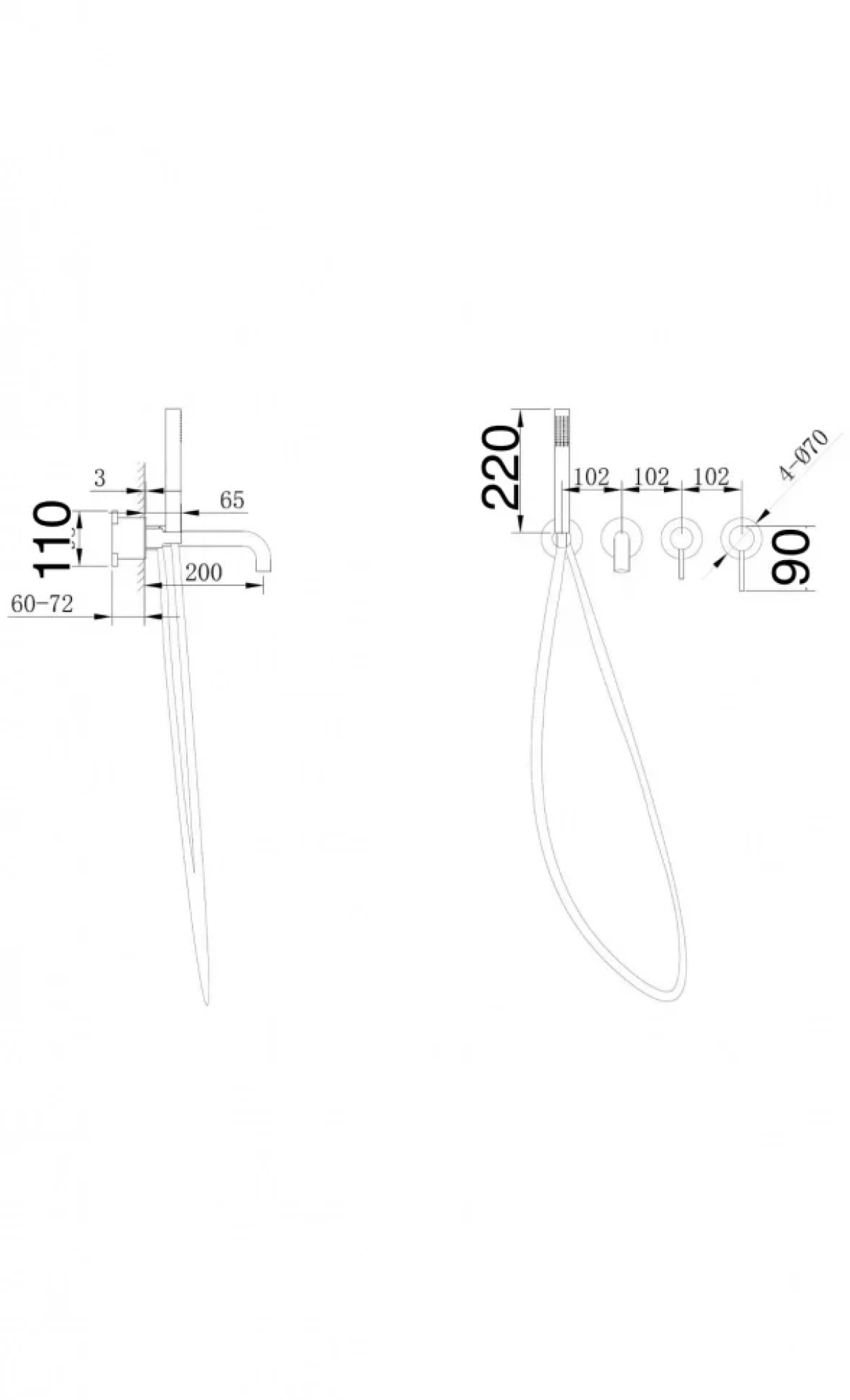 Смеситель Grocenberg GB5070 (черный матовый) фото-4