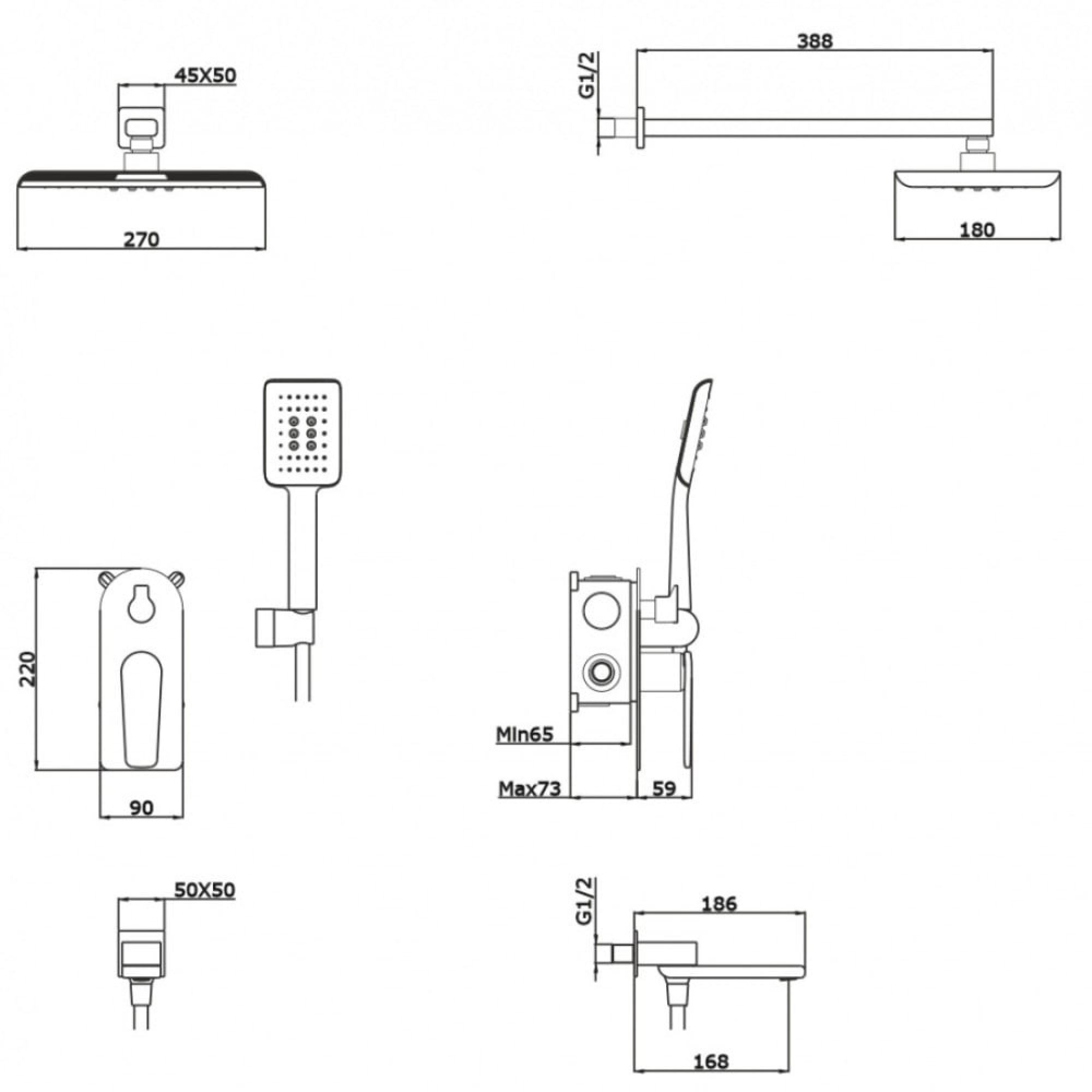 Душевая система  Ganzer GZ02165-S фото-9