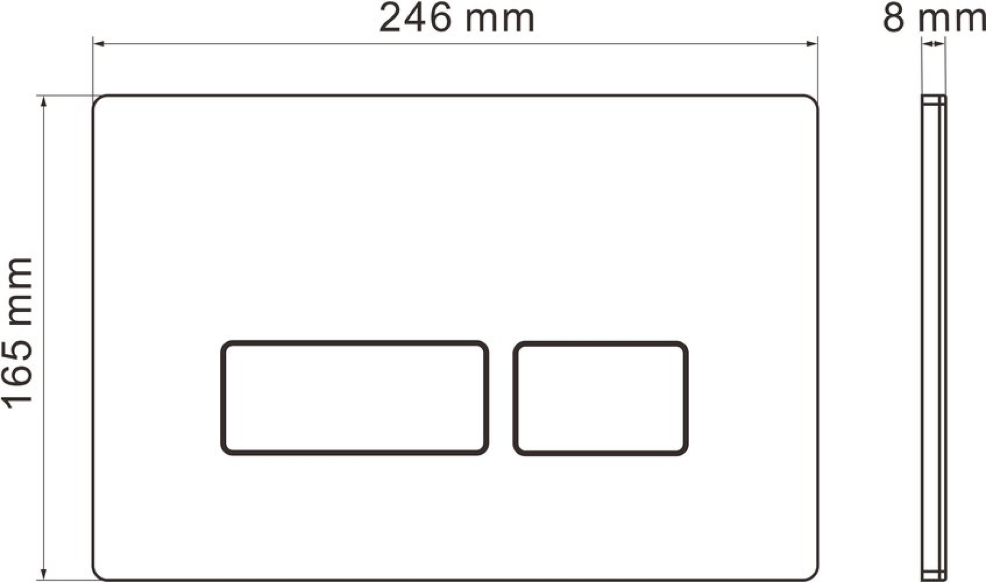 Унитаз подвесной Roxen Royal Matt в комплекте с инсталляцией StounFix Dual Fresh 6 в 1 968226 (кнопка: серый бетон) фото-6