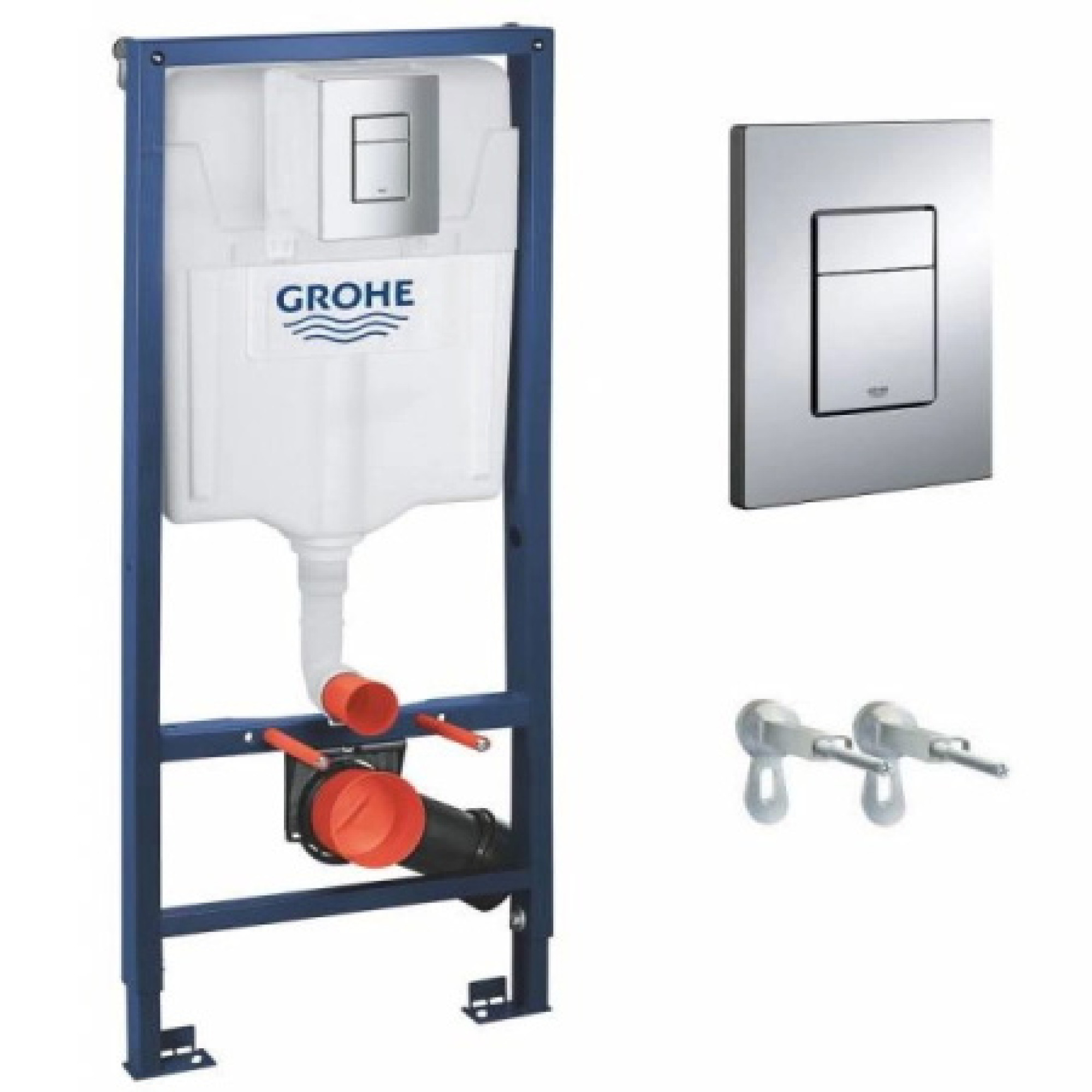 Инсталляция для унитаза Grohe Rapid SL [38772001] с клавишей хром фото-2