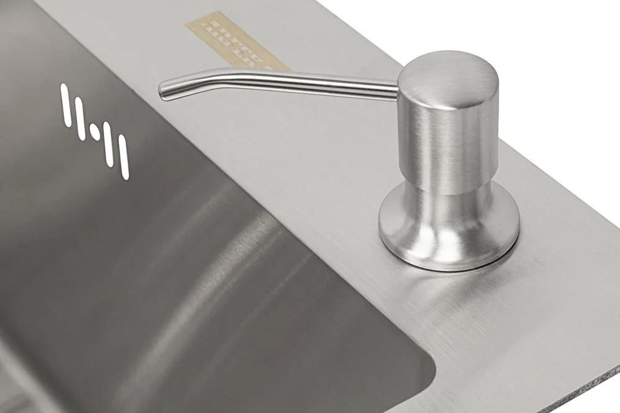 Кухонная мойка ARFEKA ECO AR мойка 600*500, коландер, дозатор SATIN DECOR VOLCANIC ROCK фото-4