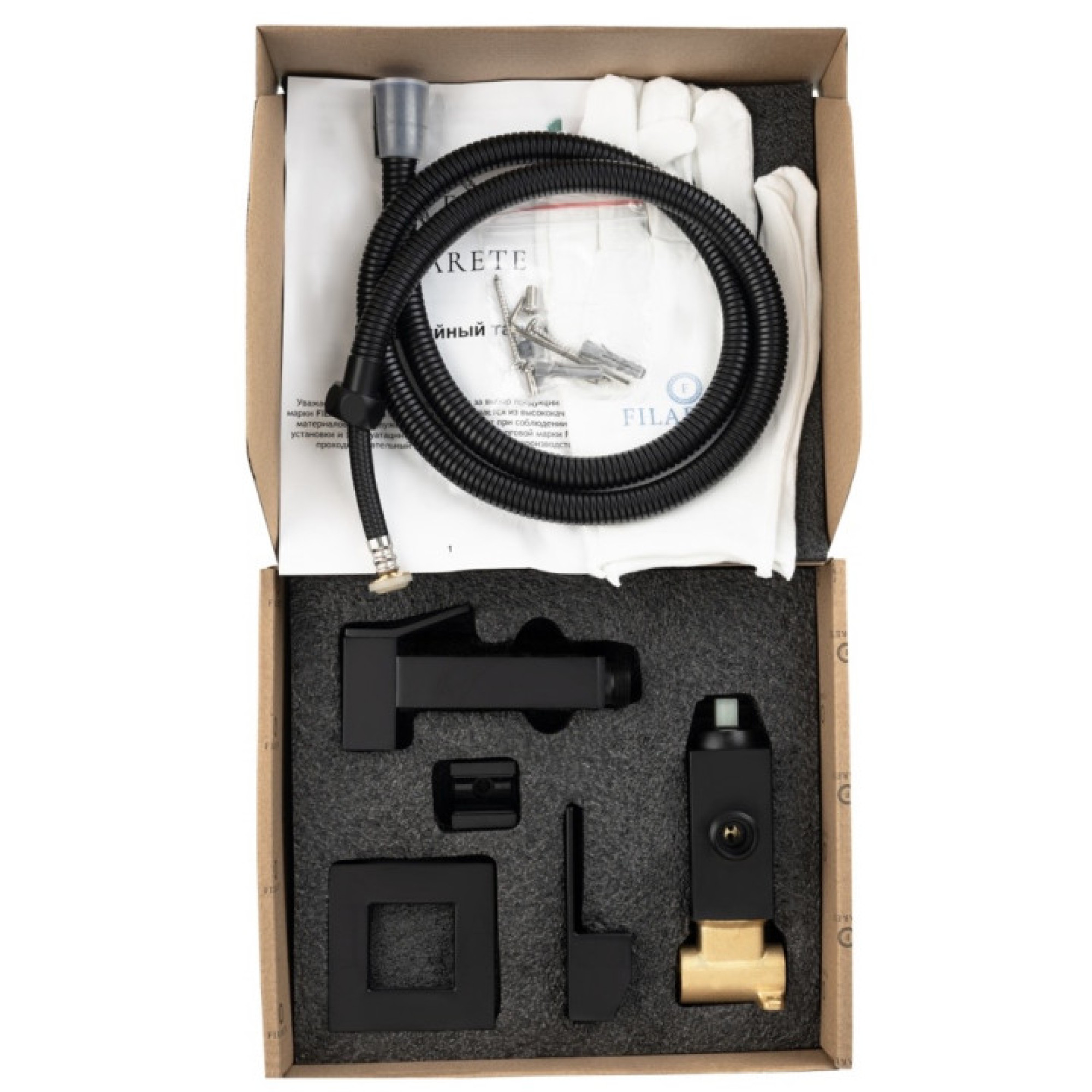 Гигиенический душ Filarete Fing FL101 (черный матовый) фото-6