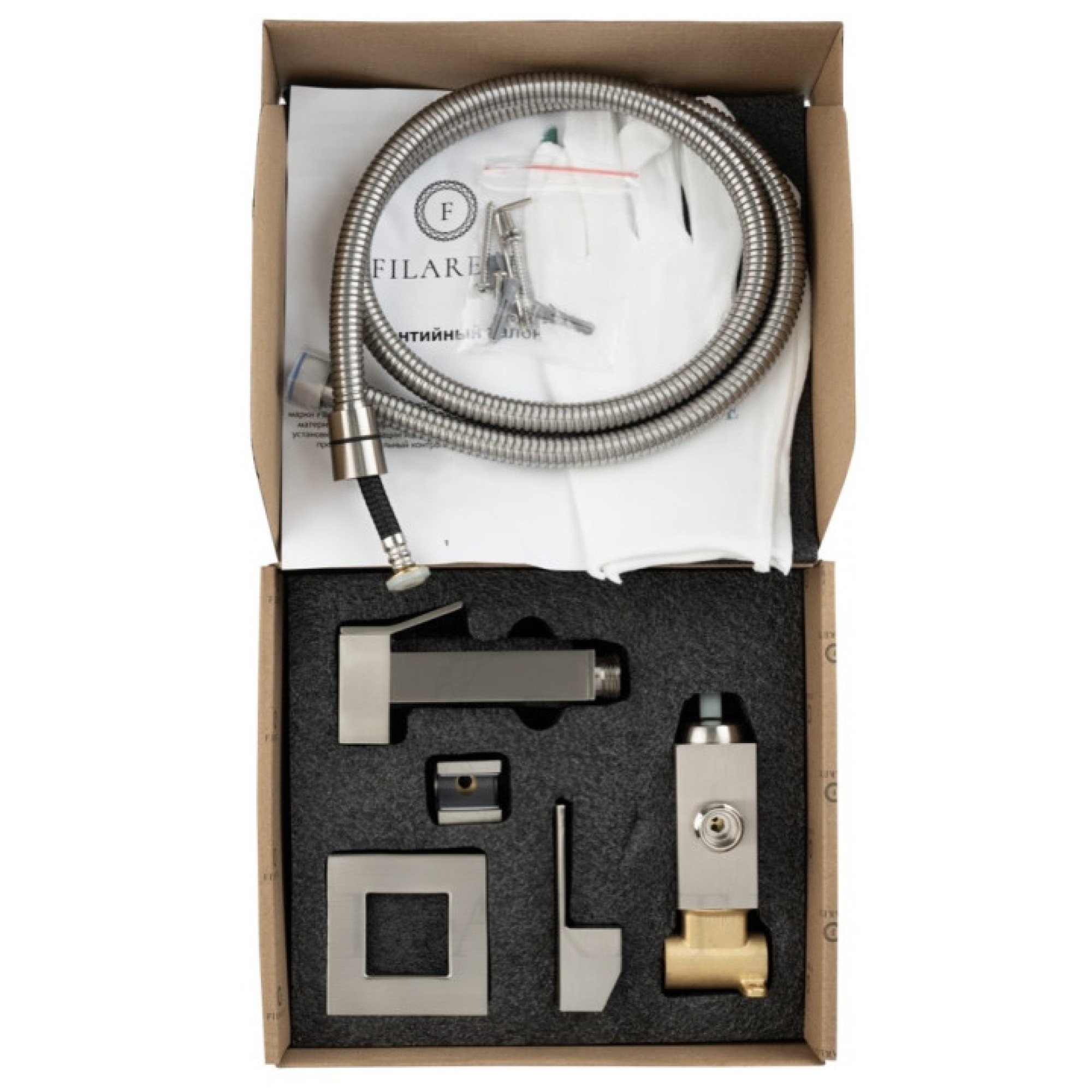 Гигиенический душ Filarete Fing FL101 (никель) фото-5