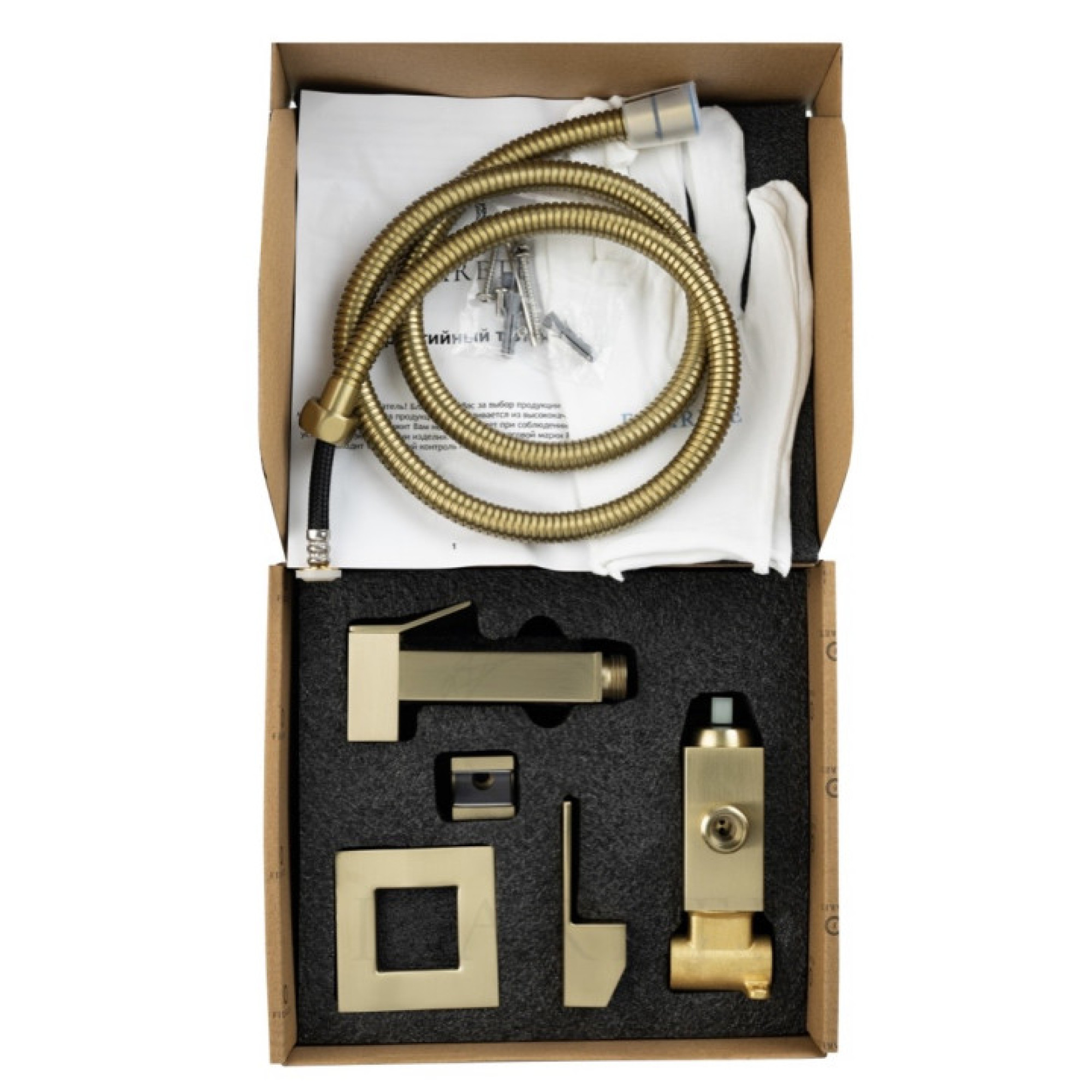 Гигиенический душ Filarete Fing FL101 (золото матовый) фото-6