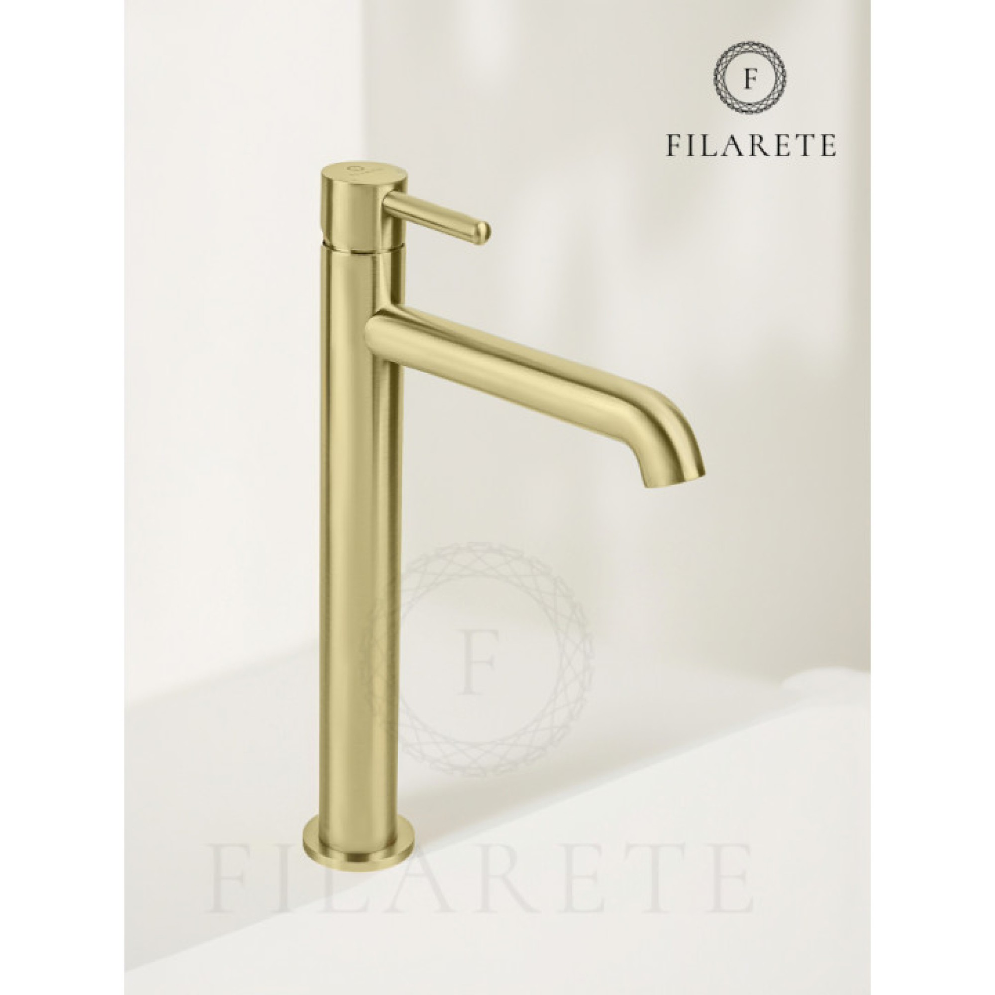 Смеситель Filarete Roun FL6020 (матовое золото) фото-7