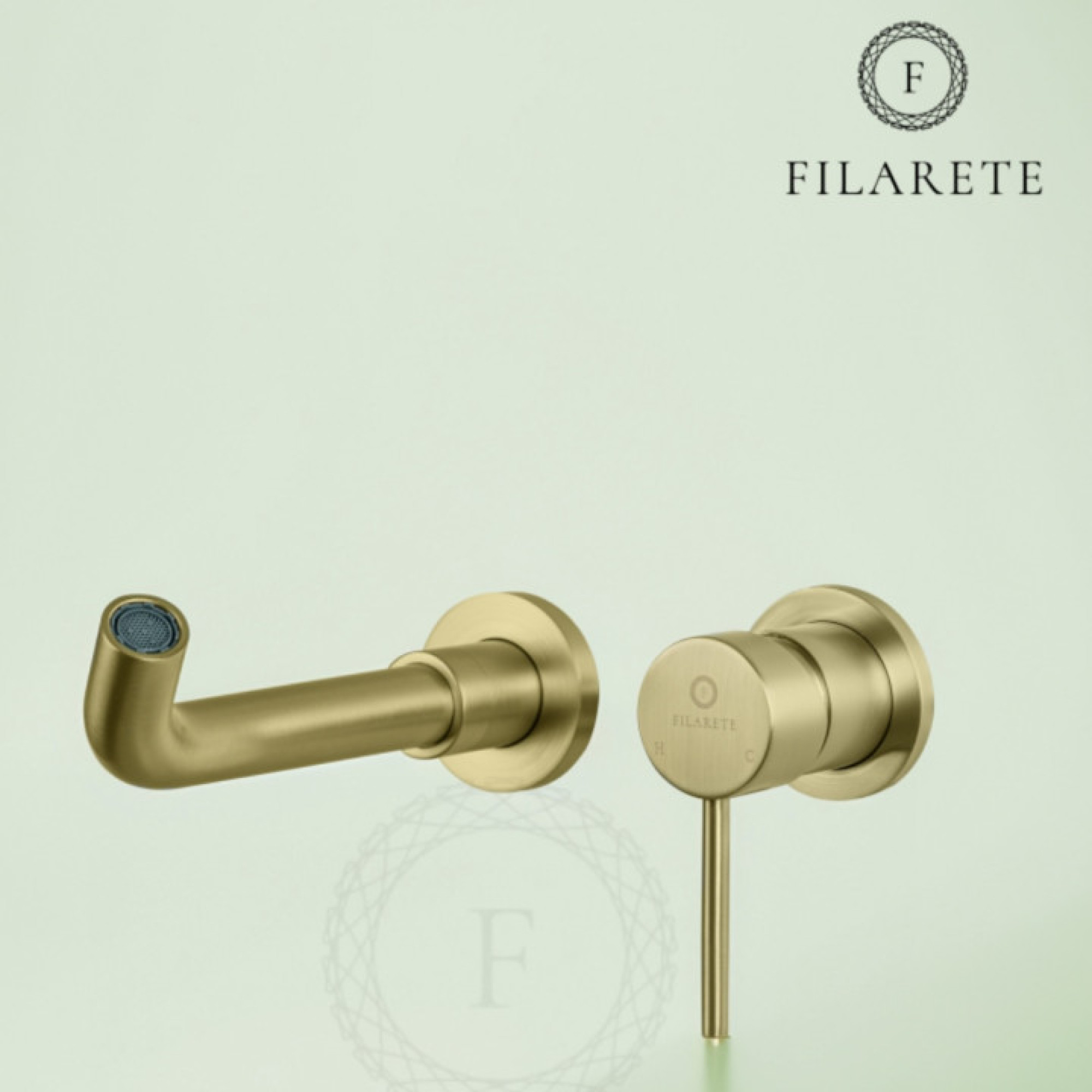 Смеситель Filarete Roun FL4020 (матовое золото) фото-6