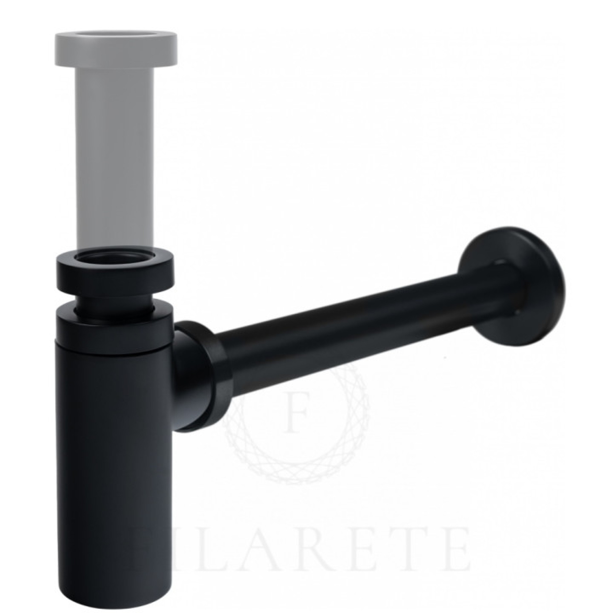 Сифон Filarete FL70 (черный матовый) фото-2