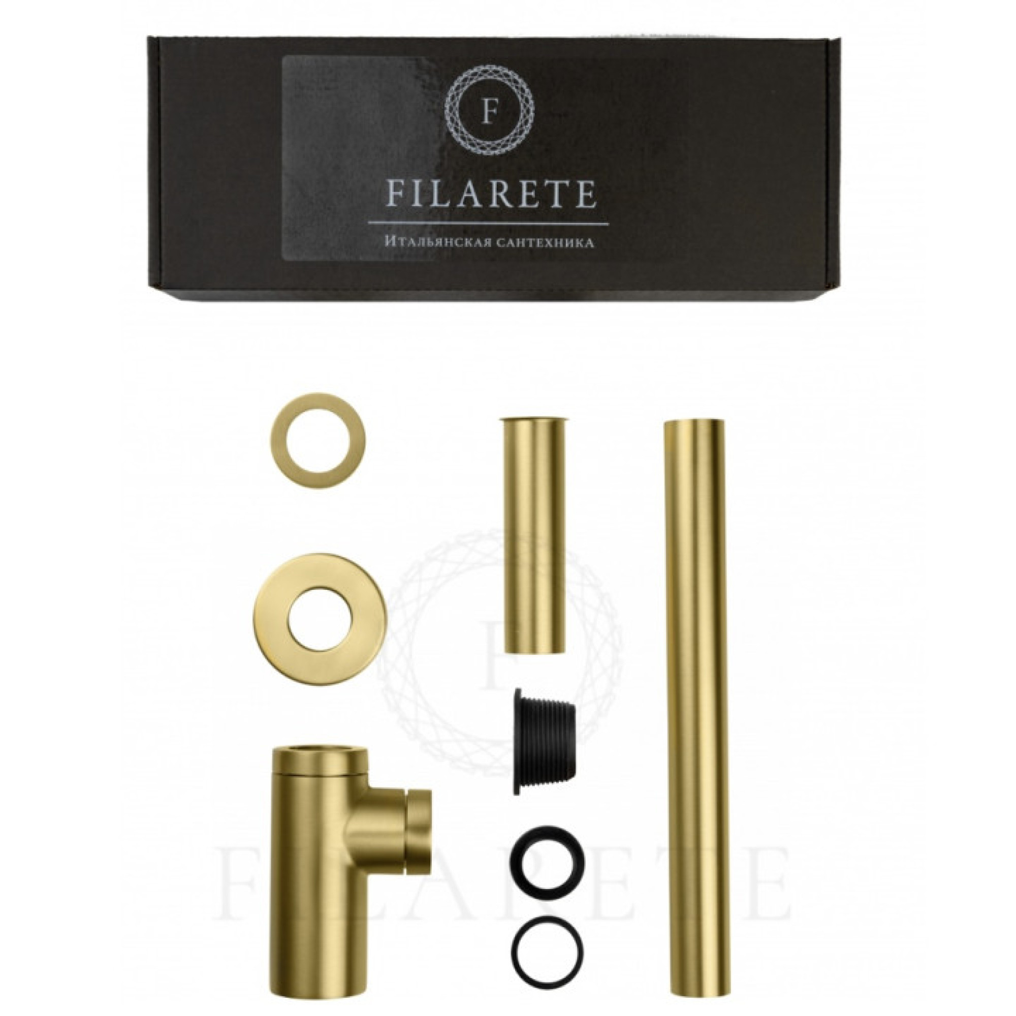 Сифон Filarete FL70 (матовое золото) фото-4