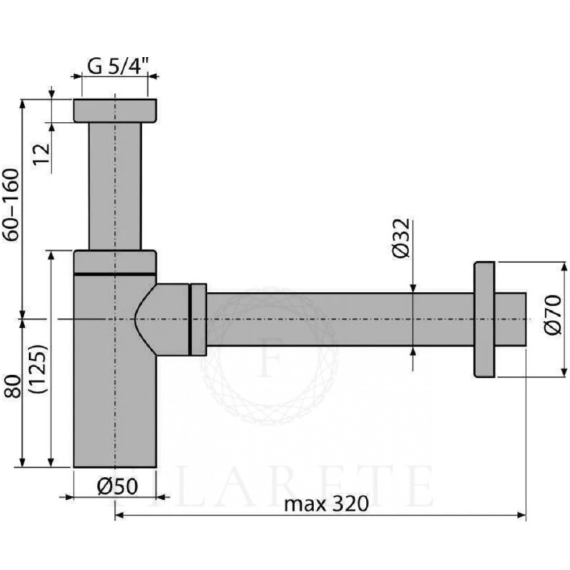 Сифон Filarete FL70 (белый) фото-9 Сифон Filarete FL70 (белый) фото-9