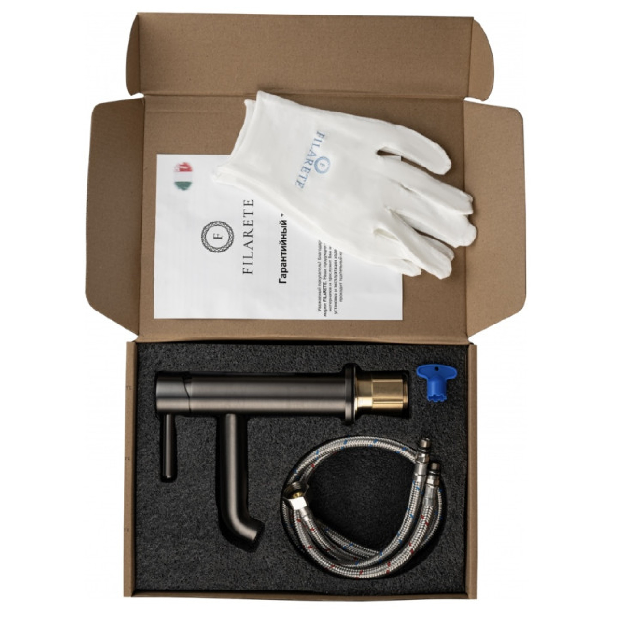 Смеситель Filarete Roun FL5020 (графит) фото-10 Смеситель Filarete Roun FL5020 (графит) фото-10