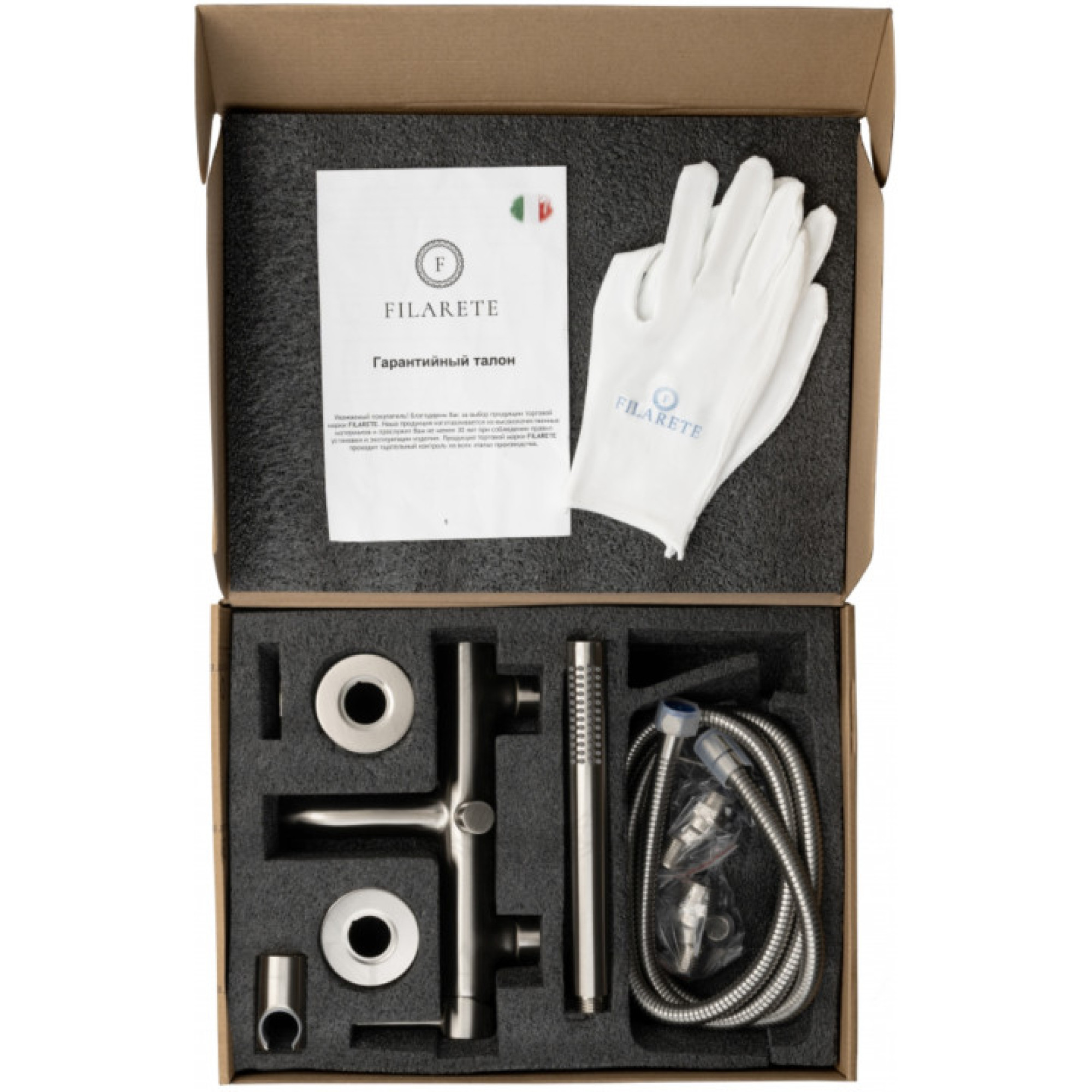 Смеситель Filarete Roun FL2120 (никель) фото-9