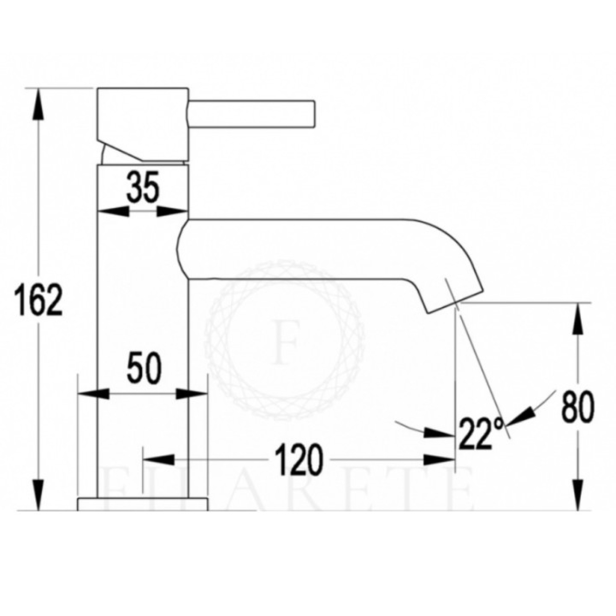 Смеситель Filarete Roun FL5020 (никель) фото-9