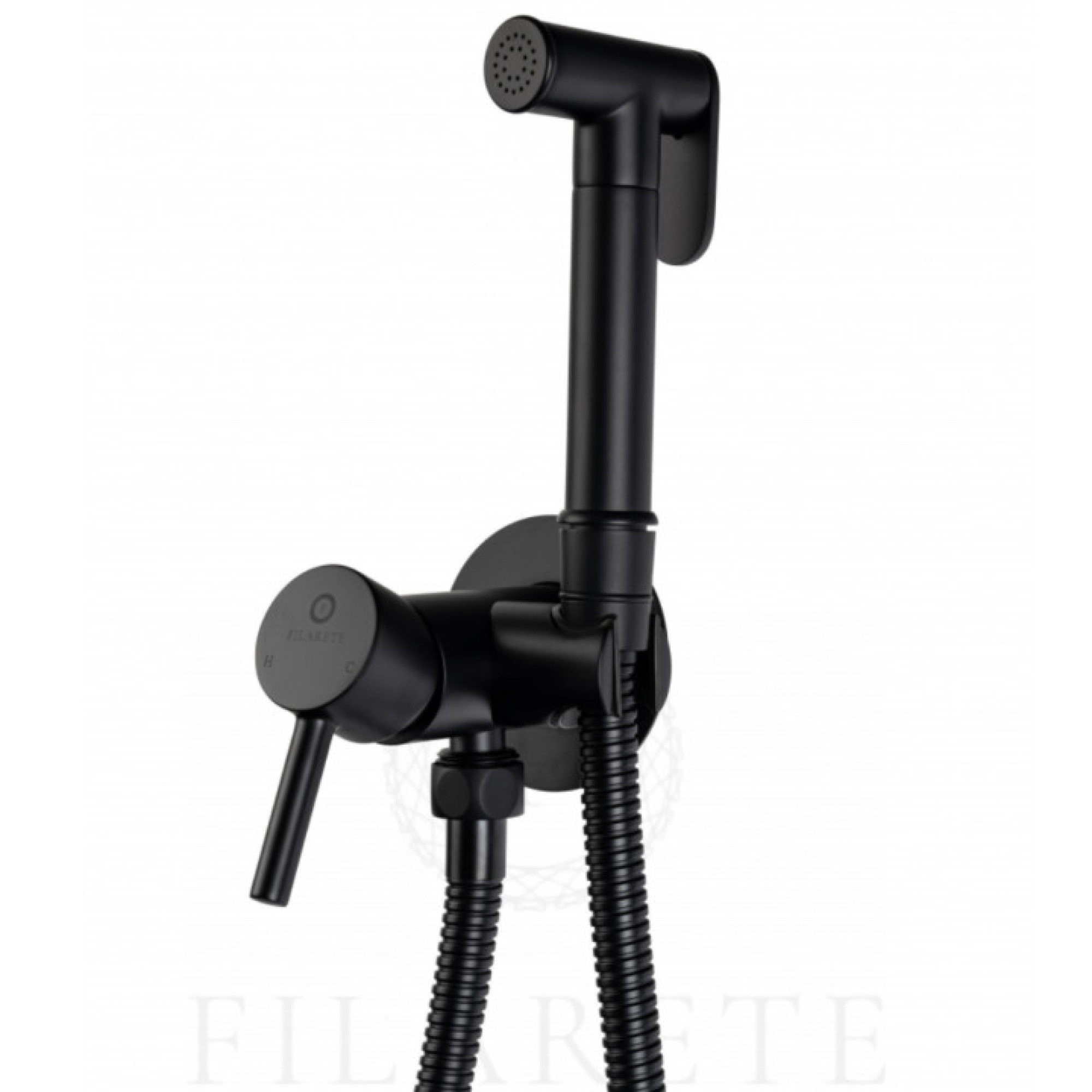 Гигиенический душ Filarete Roun FL100 (черный матовый) фото-10
