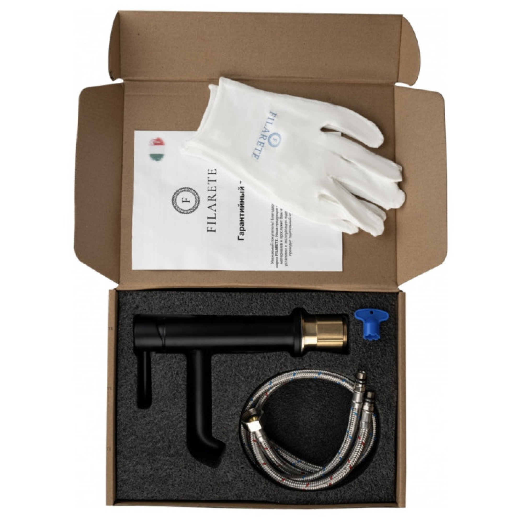 Смеситель Filarete Roun FL5020 (черный матовый) фото-10