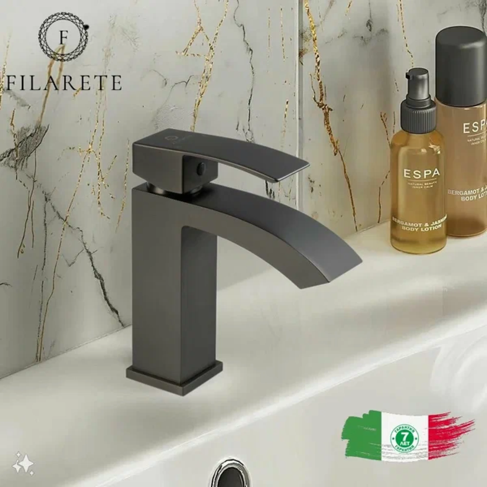 Смеситель Filarete Waterfall FL5010 (графит) фото-6
