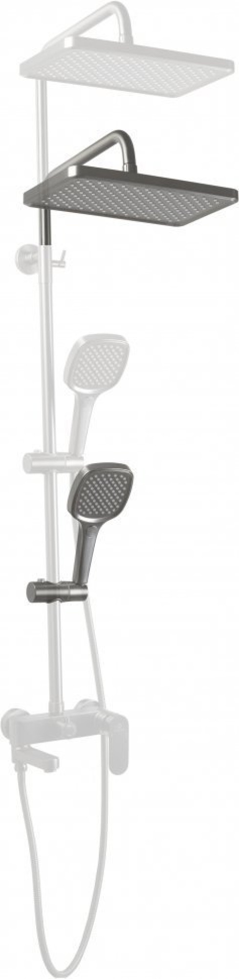 Душевая система Filarete Retta FL2030 (графит) фото-4 Душевая система Filarete Retta FL2030 (графит) фото-4