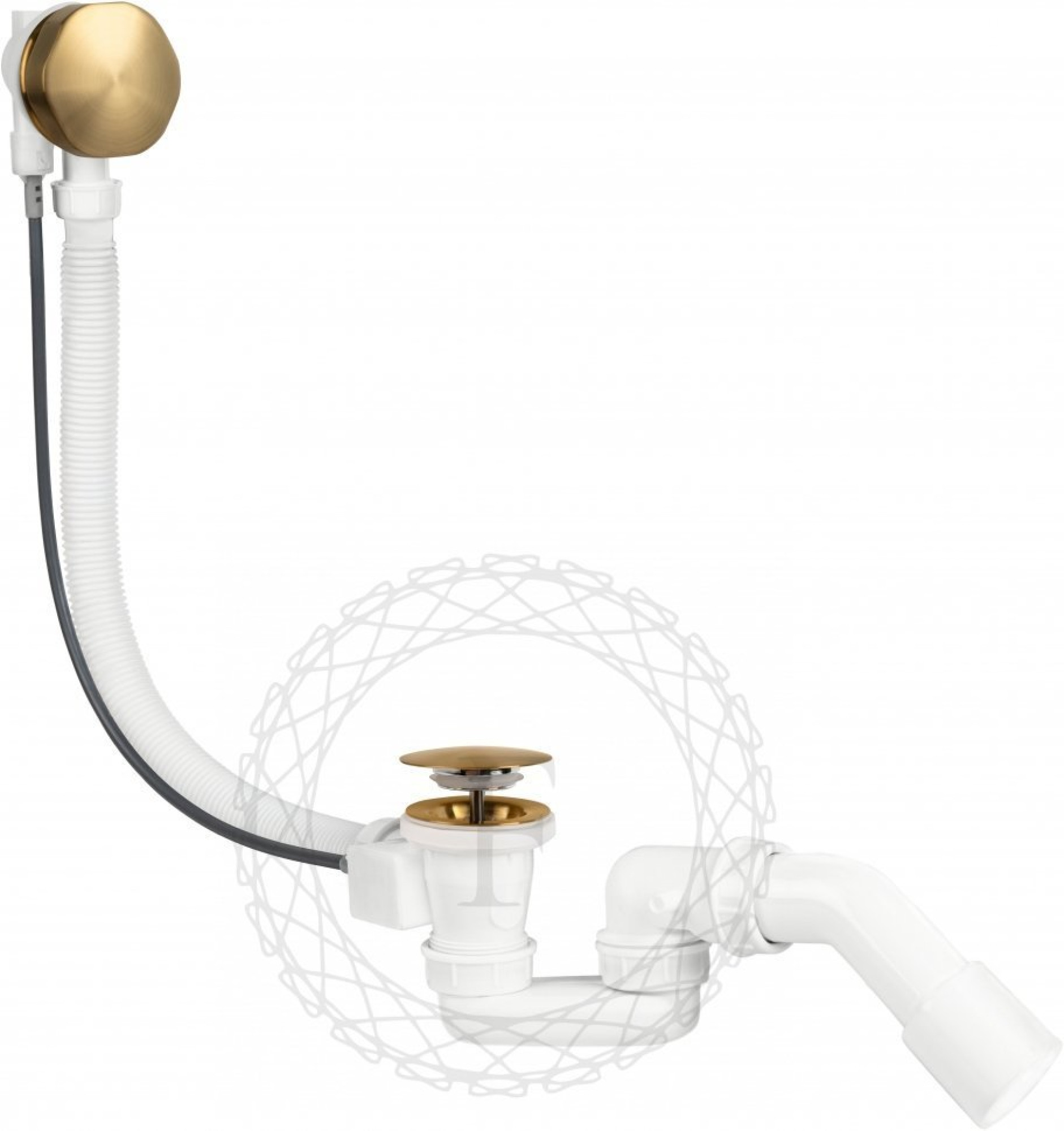 Сифон Filarete FL80 (золотой брашированный) фото-5