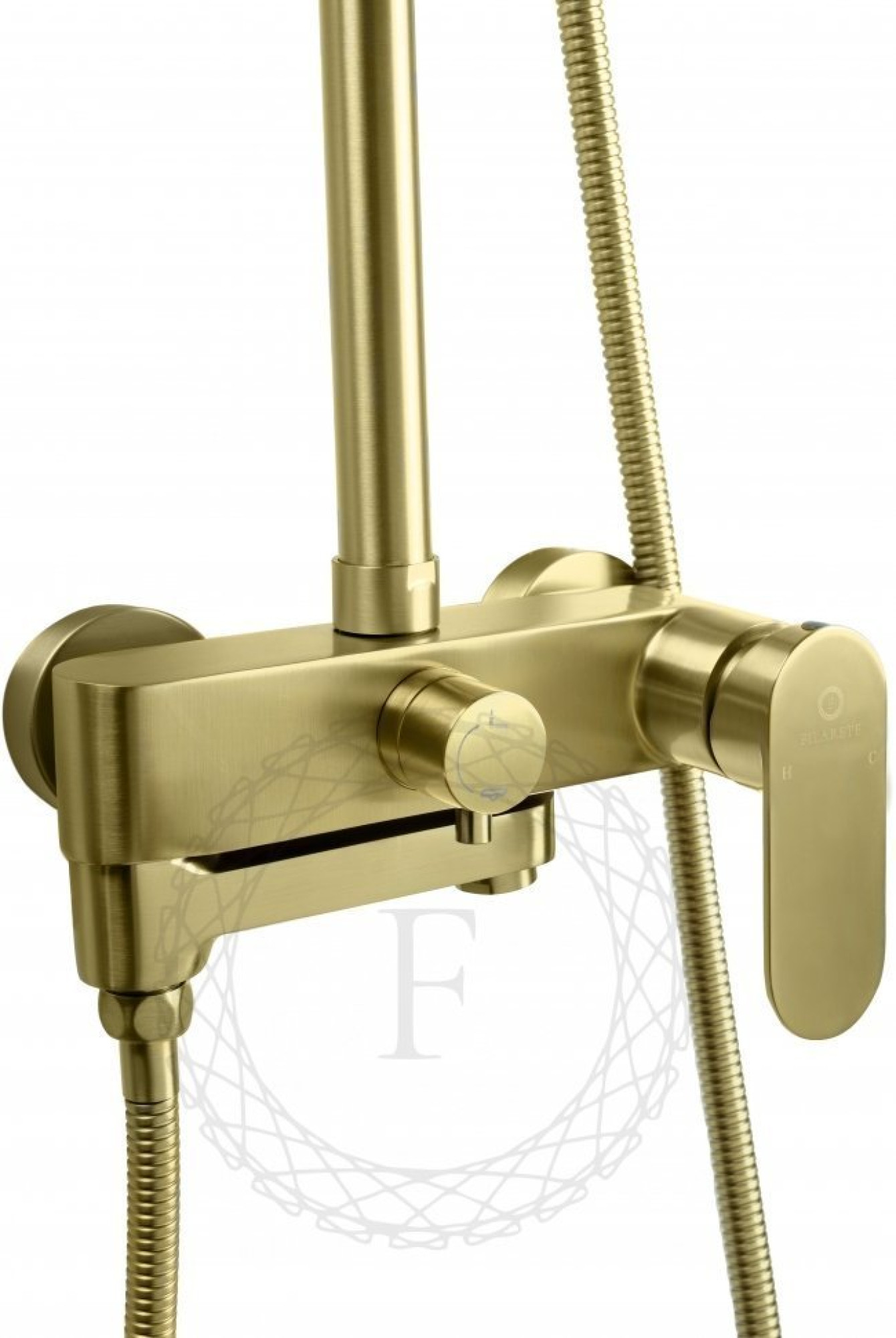 Душевая система Filarete Retta FL2030 (матовое золото) фото-3 Душевая система Filarete Retta FL2030 (матовое золото) фото-3