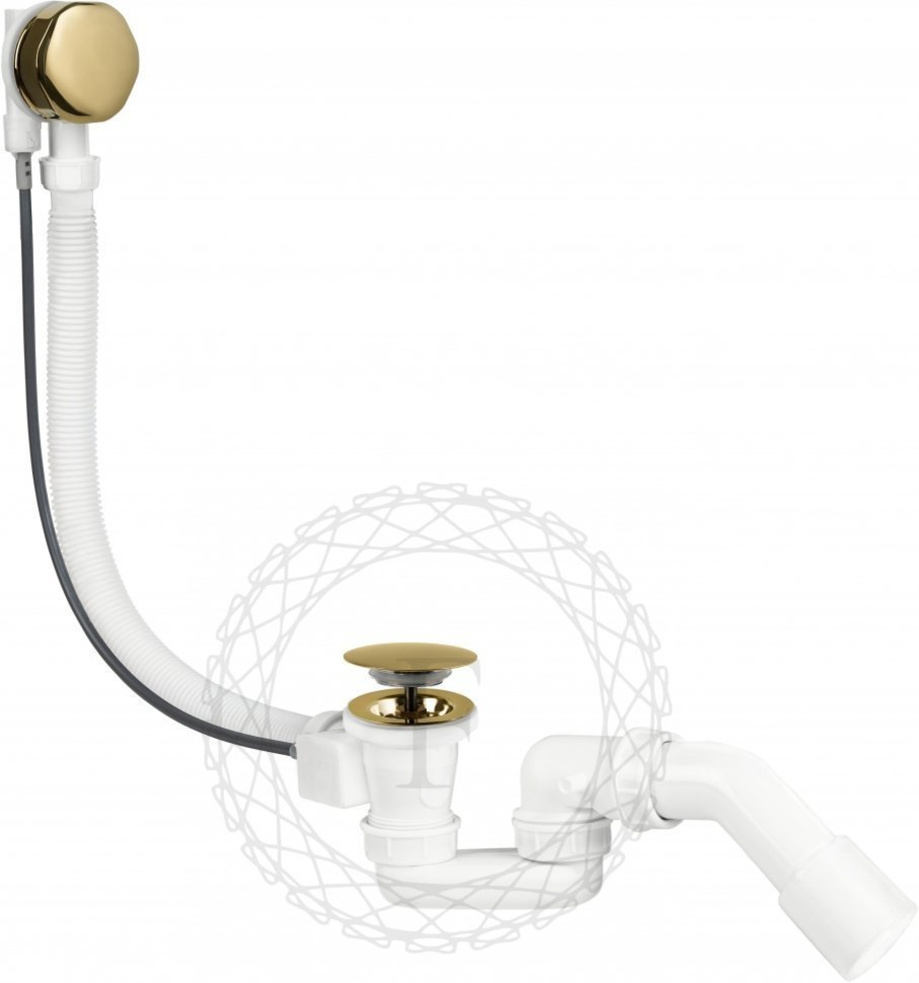 Сифон Filarete FL80 (золото) фото-5