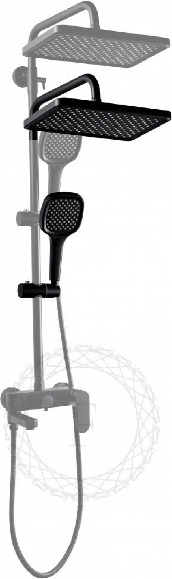 Душевая система  Filarete Retta FL2030 (черный матовый) - фото2
