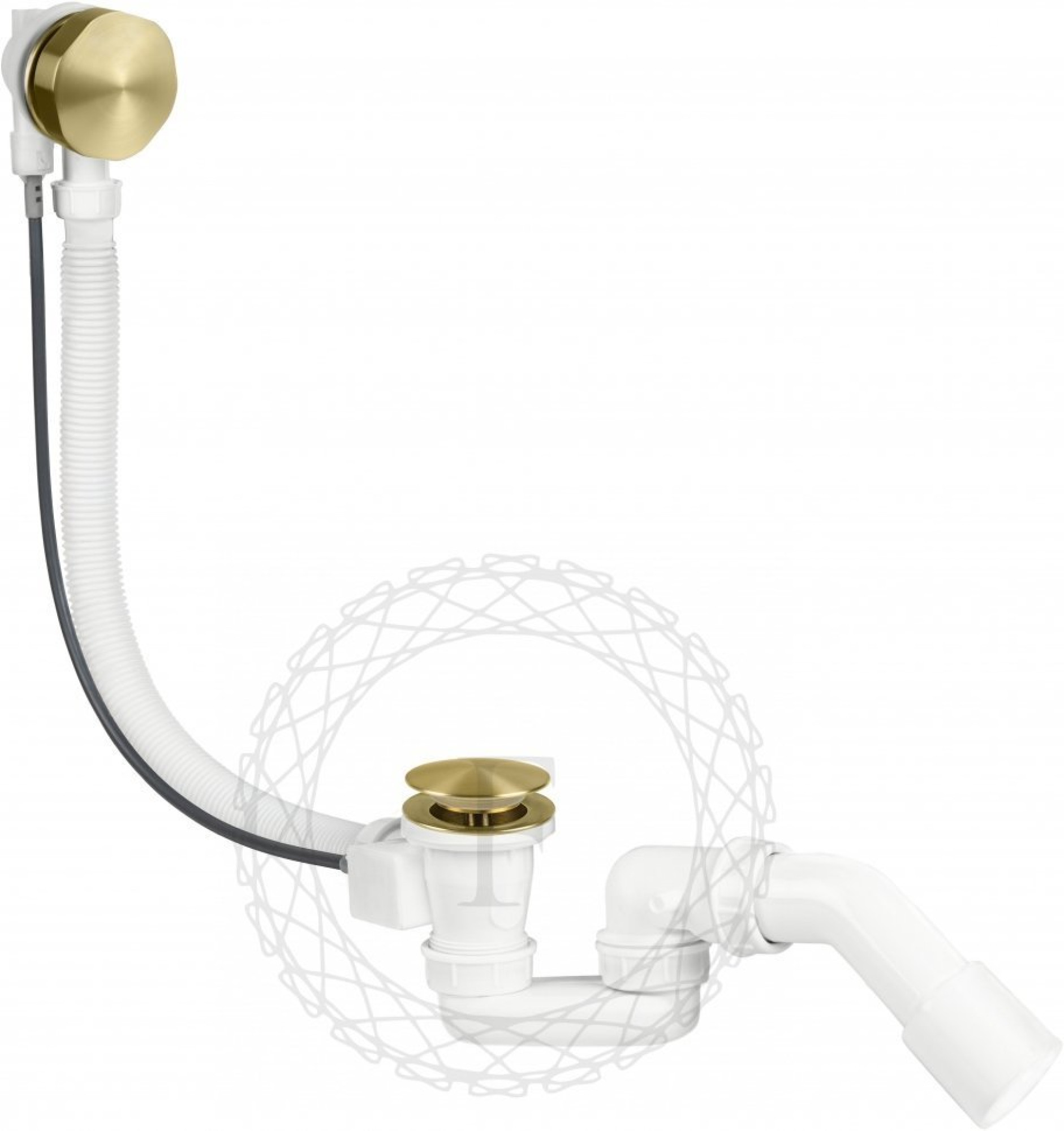 Сифон Filarete FL80 (матовое золото) фото-2