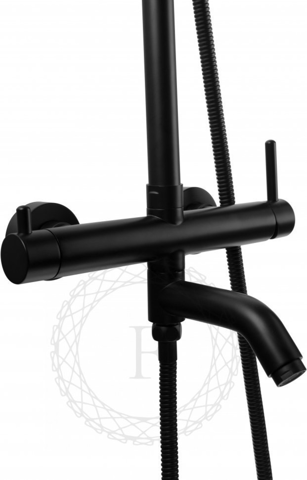 Душевая система  Filarete Roun FL2020 (черный матовый) фото-4