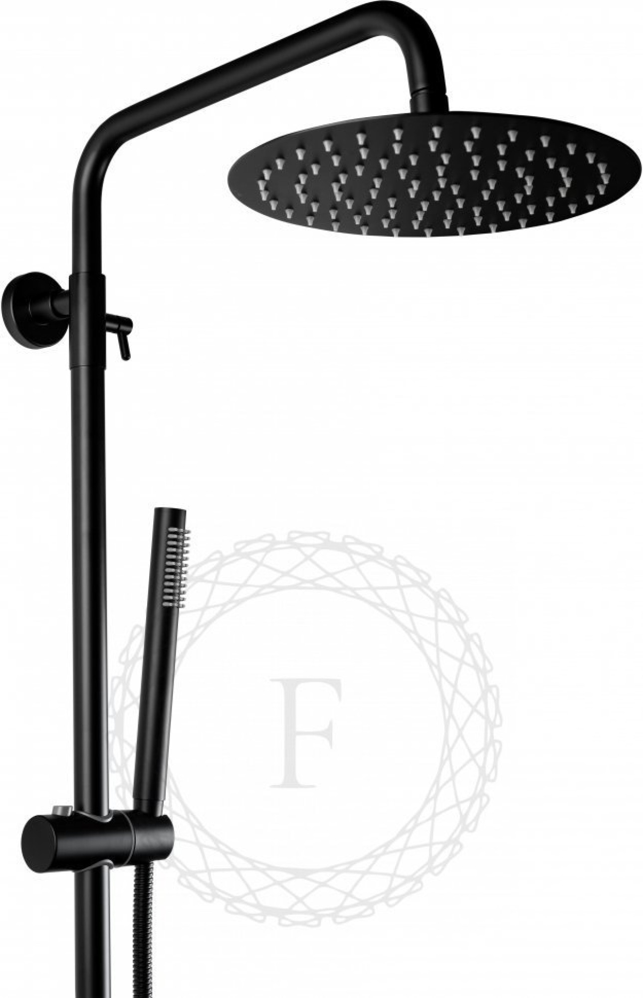 Душевая система  Filarete Roun FL2020 (черный матовый) фото-6