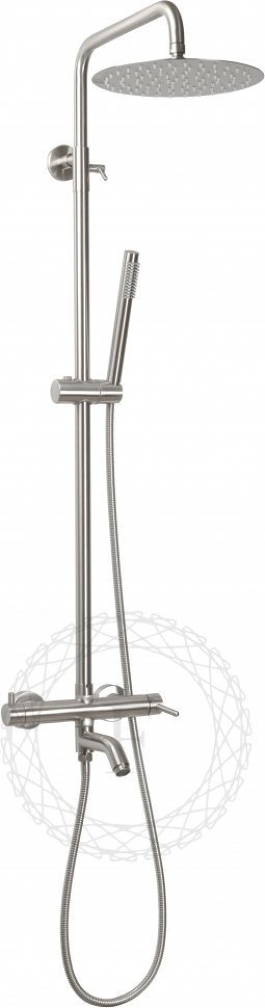 Душевая система  Filarete Roun FL2020 (никель) - фото1
