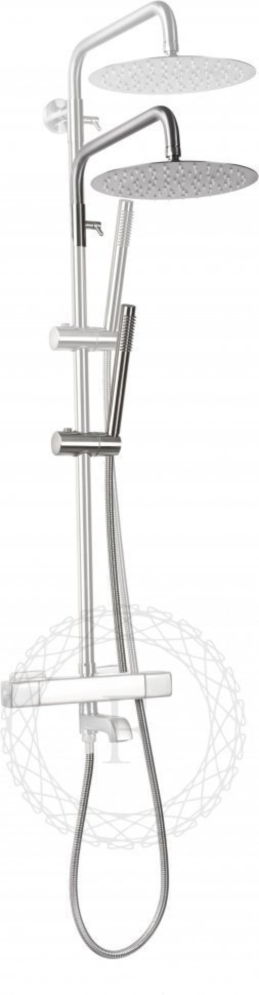 Душевая система  Filarete FL2050 с термостатом (никель) фото-3