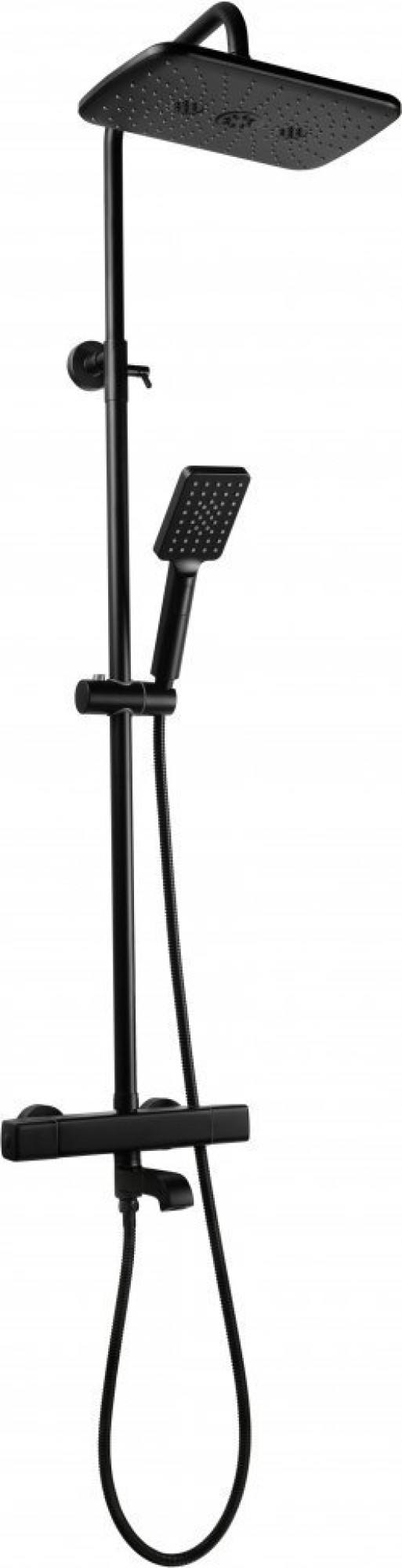 Душевая система  Filarete FL2050 с термостатом (черный матовый) - фото1