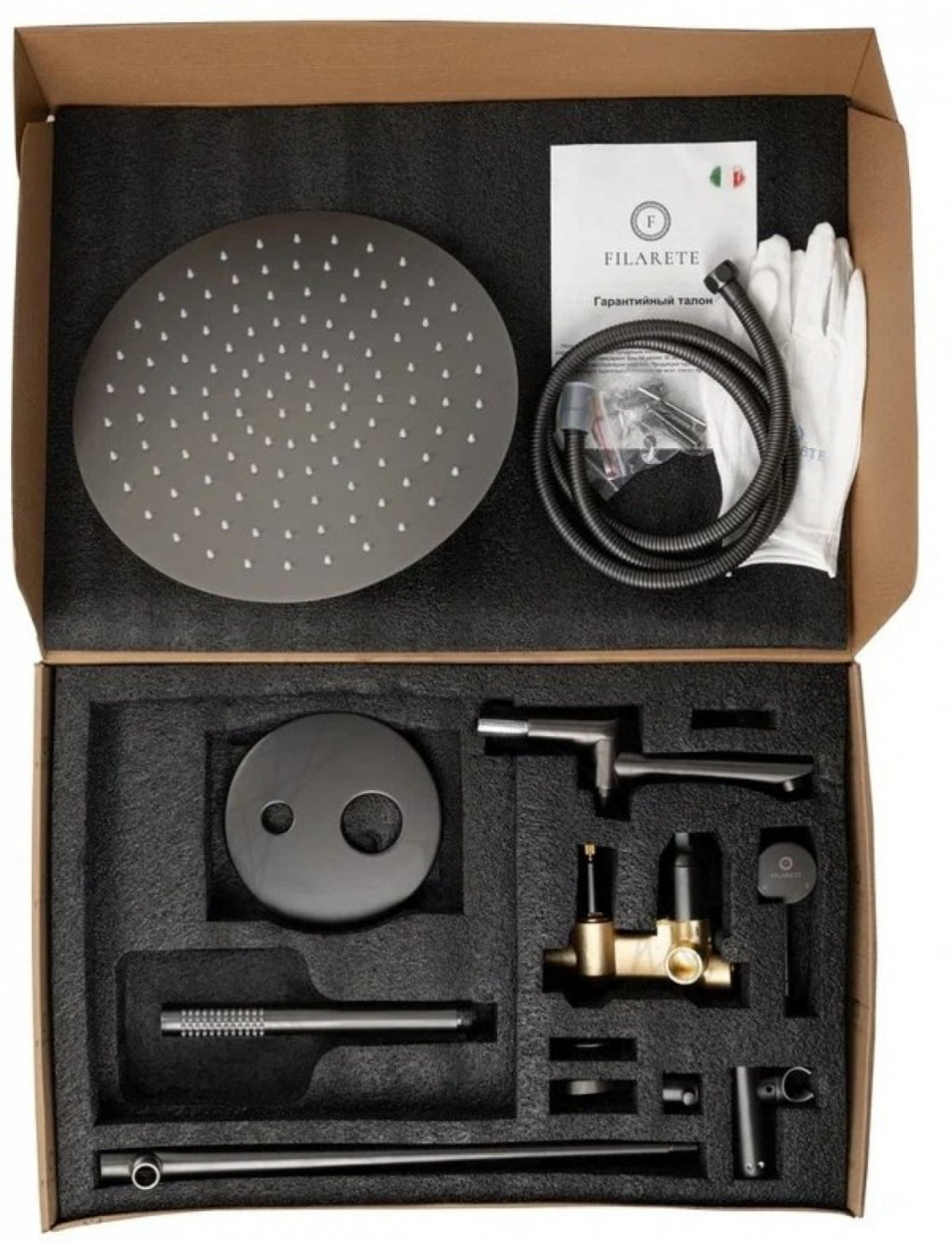 Душевая система  Filarete Roun FL1020 (графит) фото-7