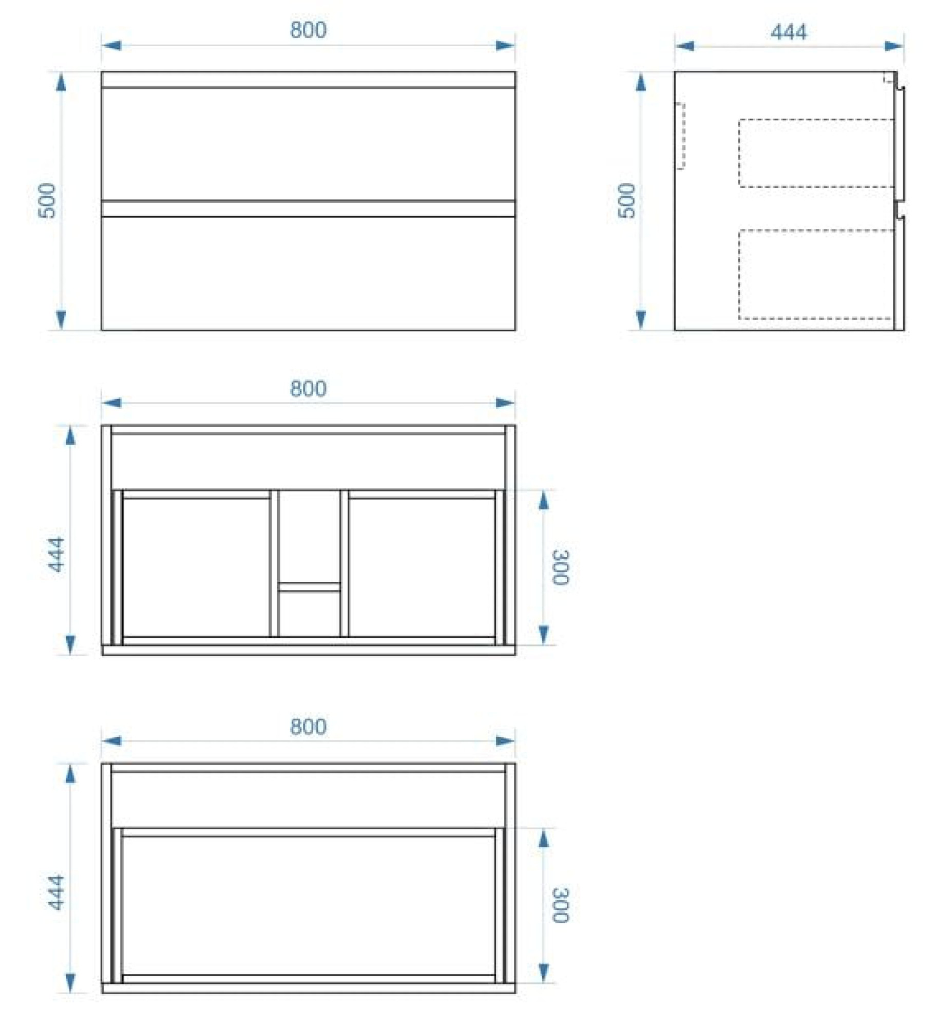 Тумба подвесная Vela Волна 80П под Classica (белый мат) белый гола TU5711 фото-3