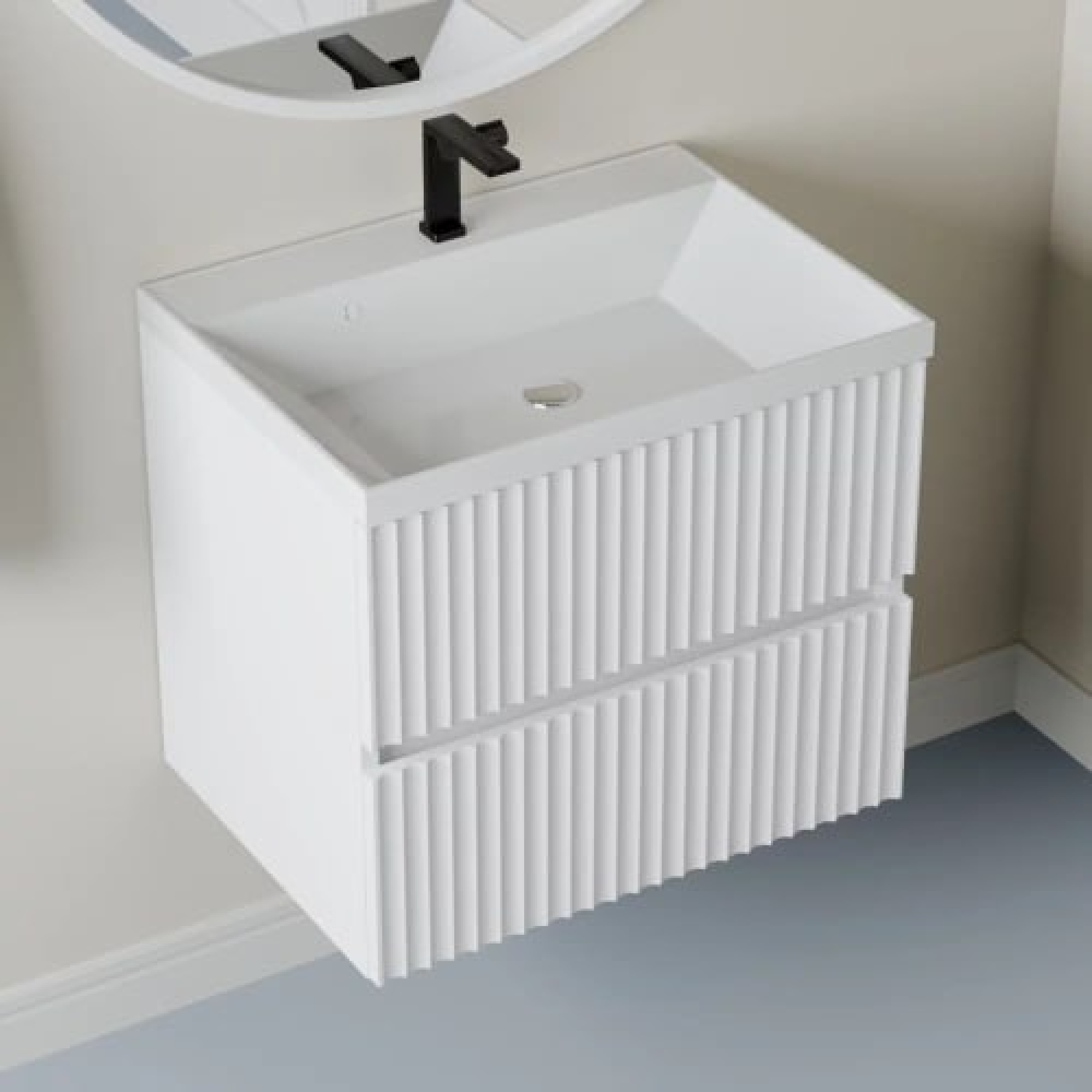 Тумба подвесная Vela Волна 70П под Classica (белый мат) белый гола TU4511 фото-2