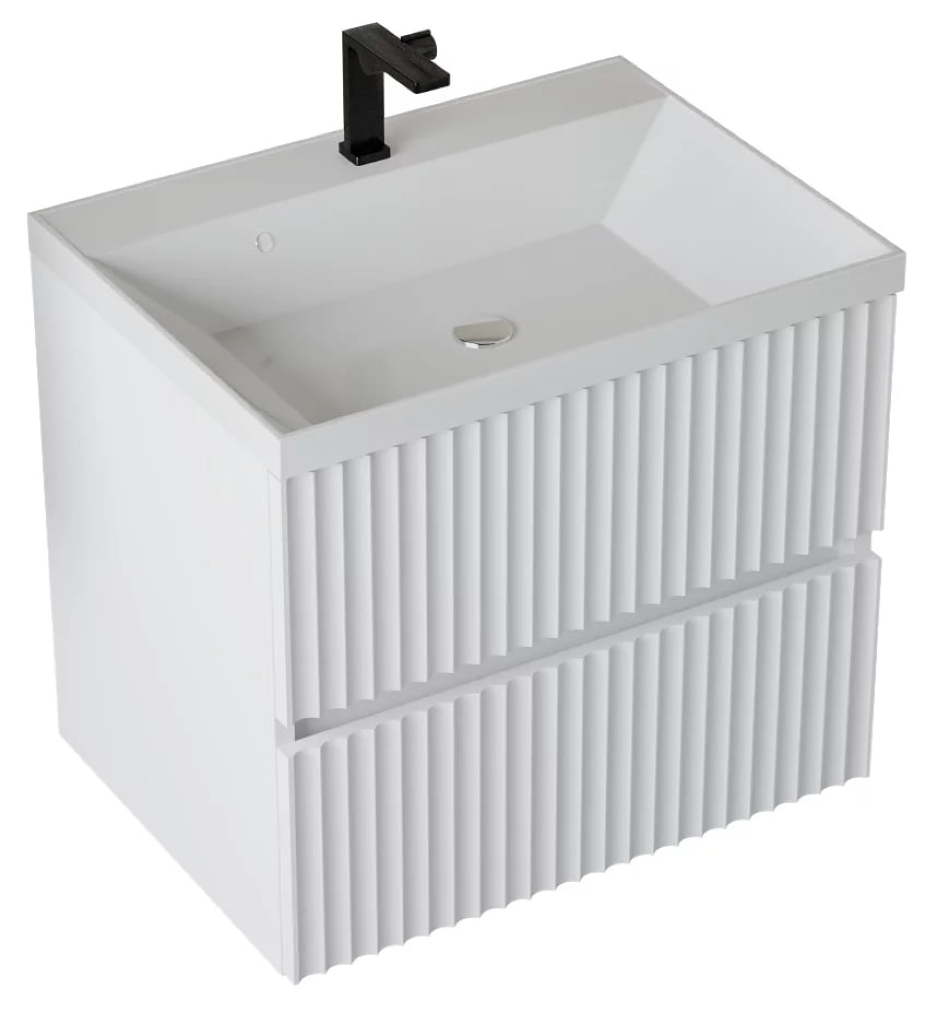 Тумба подвесная Vela Волна 60П под Classica (белый мат) белый гола TU6712 фото-2