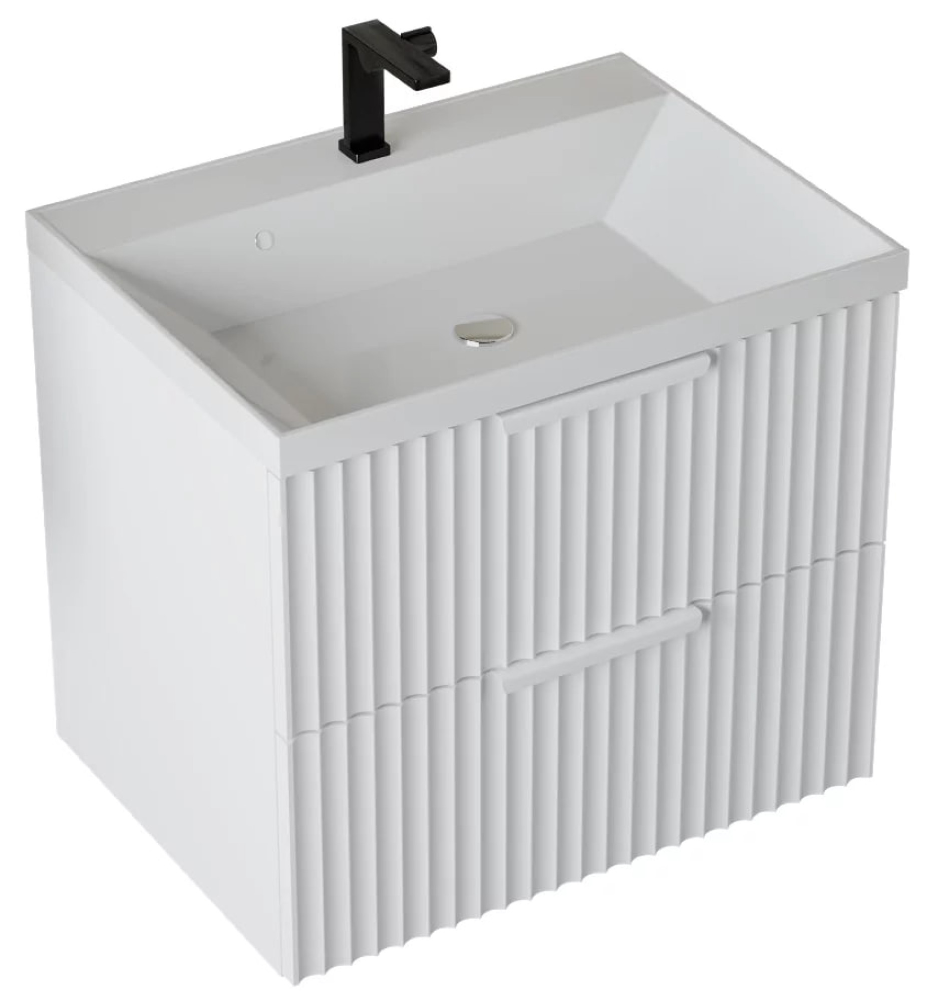 Тумба подвесная Vela Волна 60П под Classica (белый мат) белый хекси TU0123 - фото1