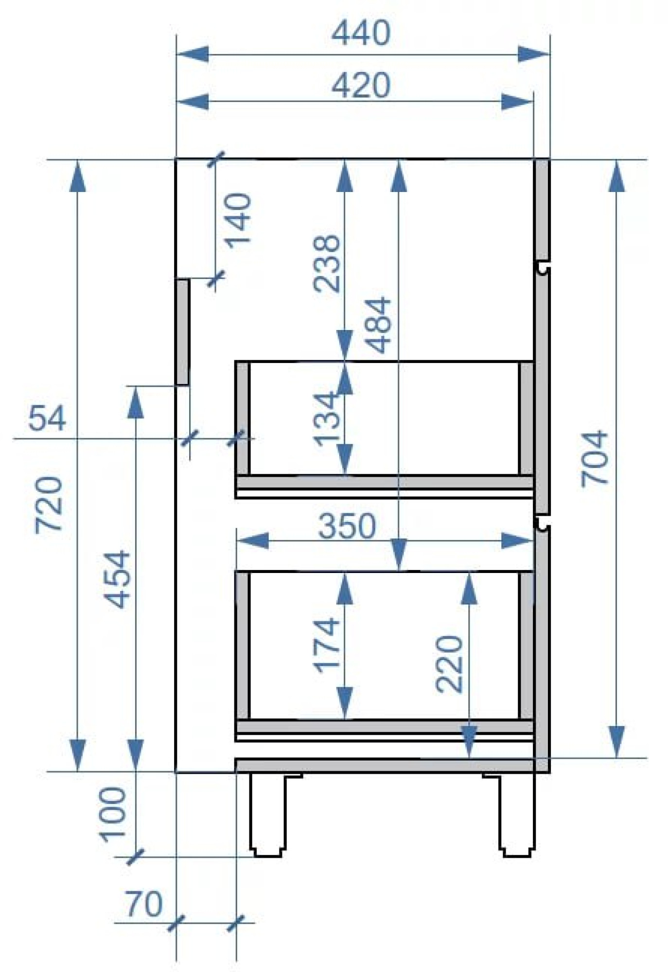 Тумба напольная Vela Мира 75Н под Milen TU27103 фото-3
