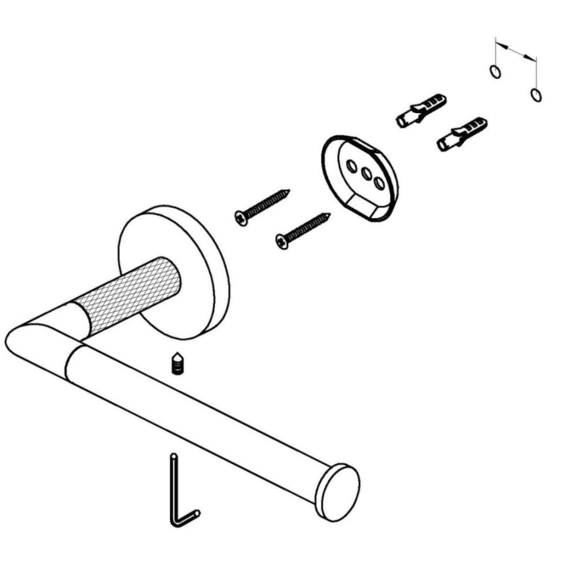 Держатель для туалетной бумаги GANZER 19532-S матовое золото фото-3