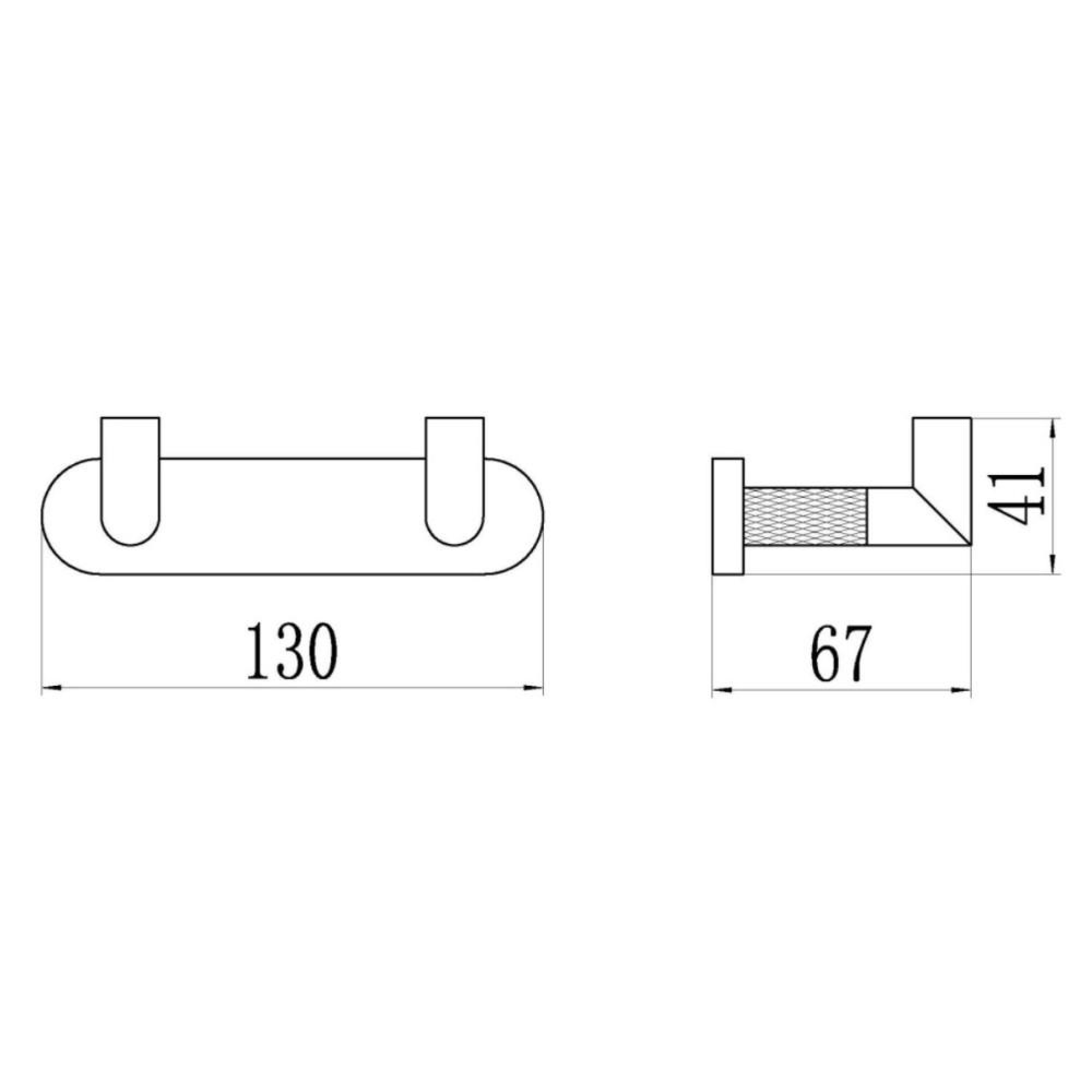 Полотенцедержатель GANZER 19552-Q оружейная сталь - фото2