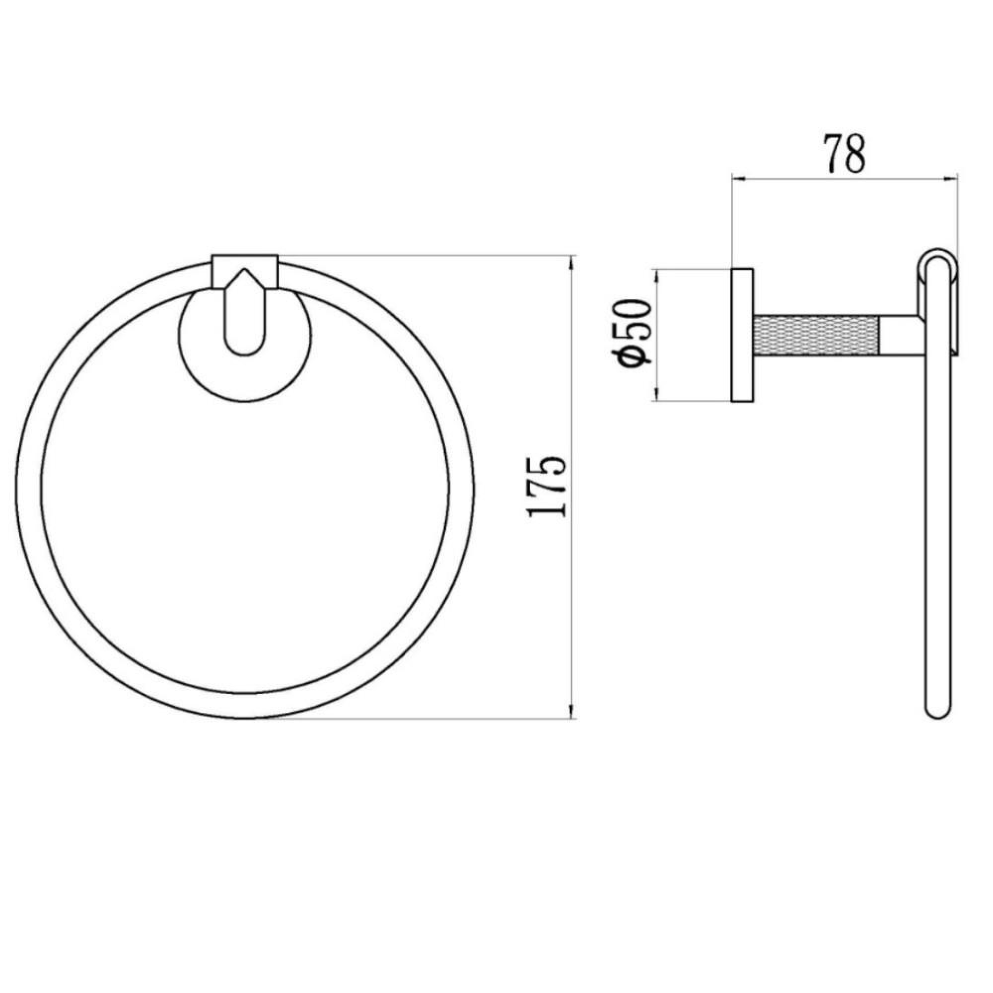Полотенцедержатель GANZER 19540 хром - фото2