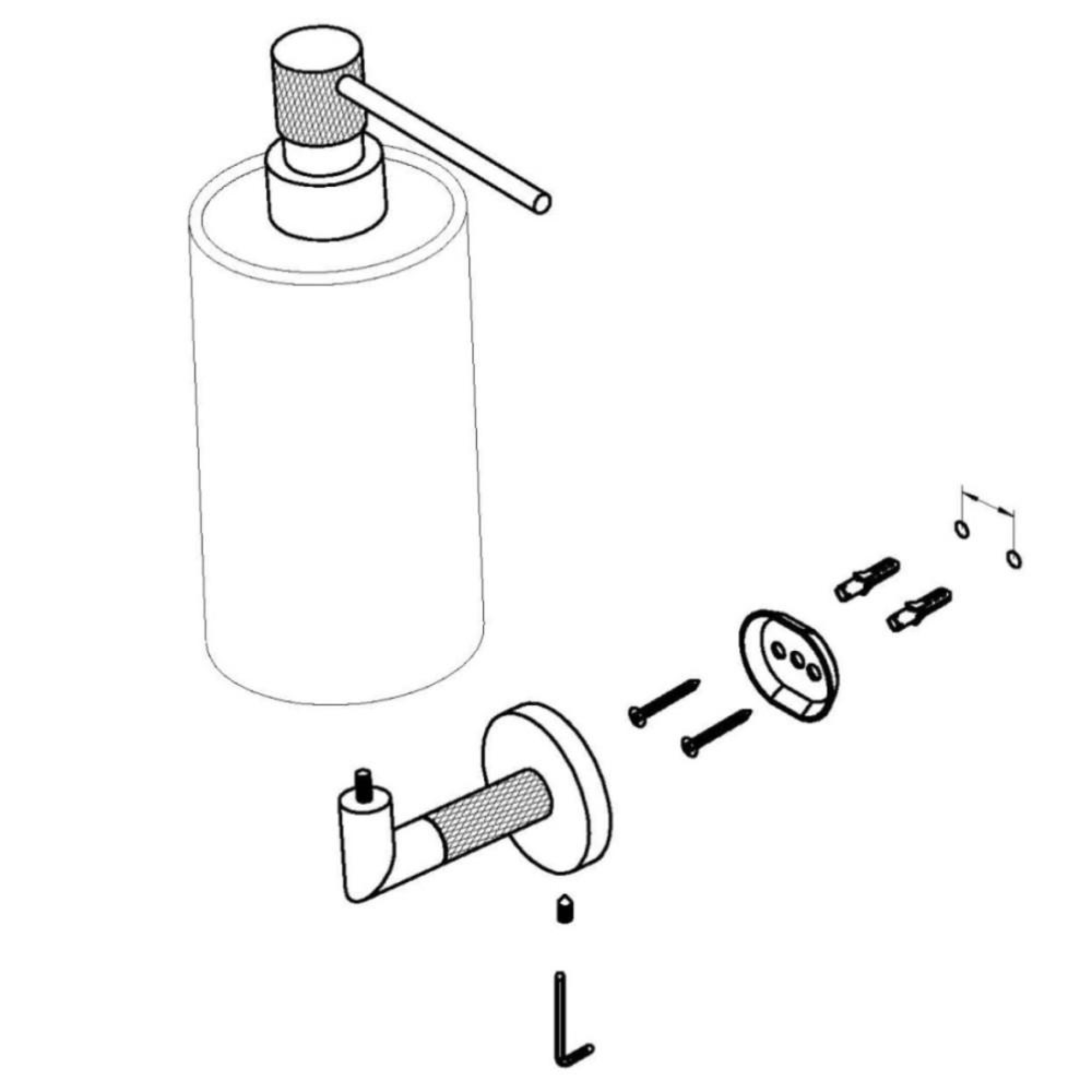 Дозатор для жидкого мыла GANZER 19527-S матовое золото - фото2 Дозатор для жидкого мыла GANZER 19527-S матовое золото - фото2