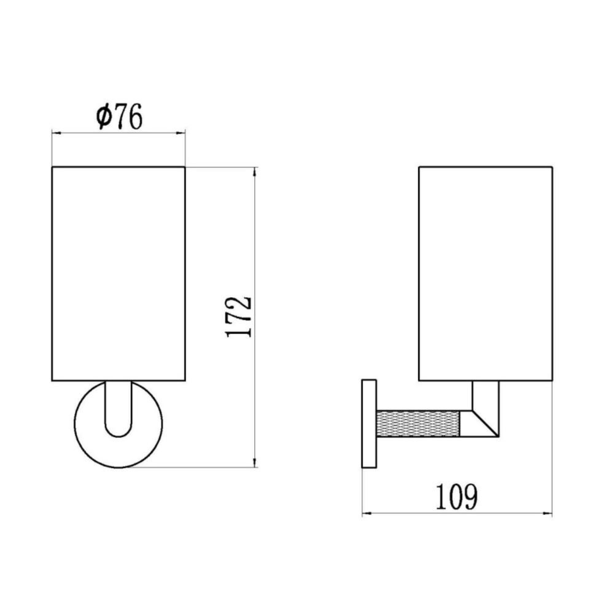Стакан для зубных щеток GANZER 19560-С черный - фото2 Стакан для зубных щеток GANZER 19560-С черный - фото2
