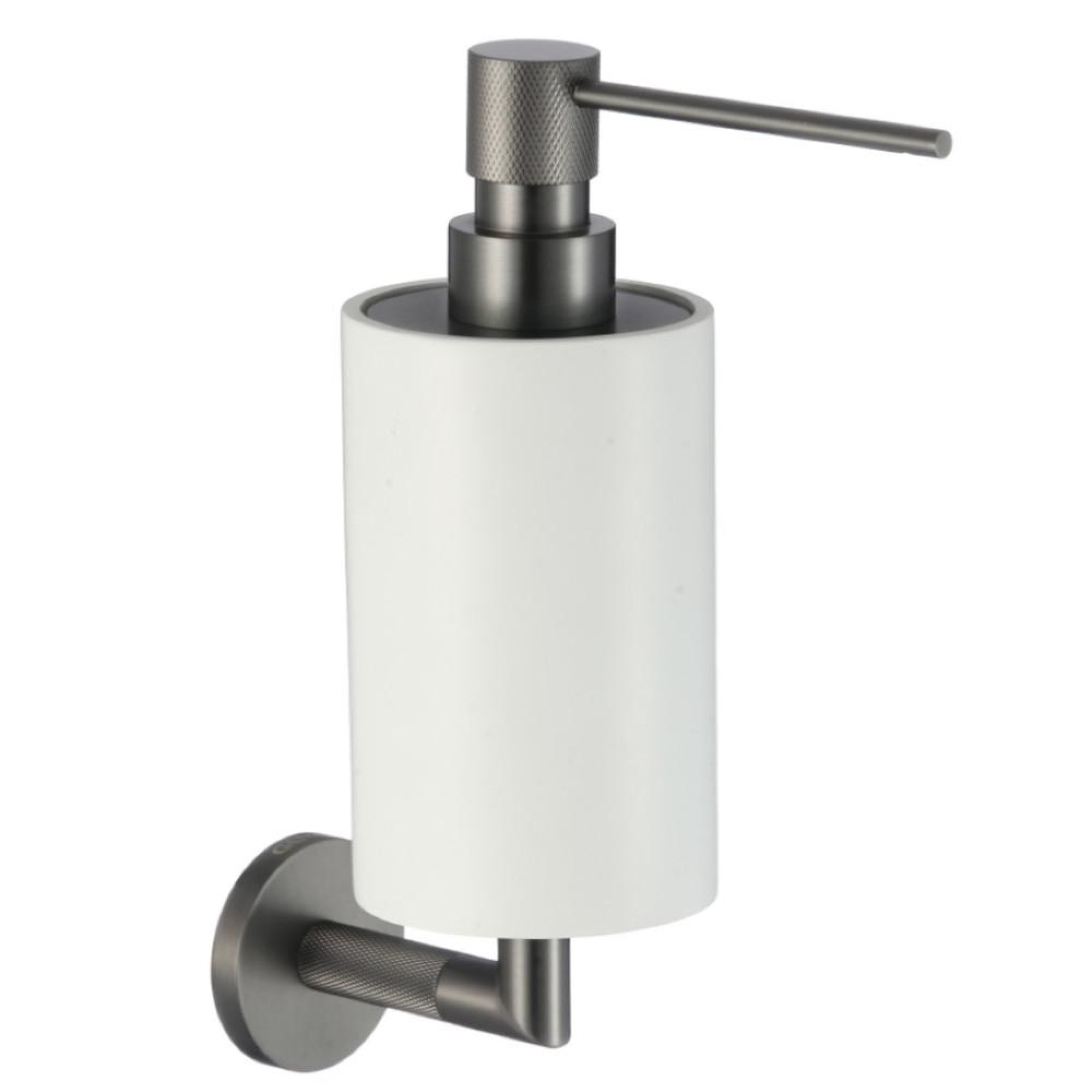 Дозатор для жидкого мыла GANZER 19527-Q оружейная сталь - фото1 Дозатор для жидкого мыла GANZER 19527-Q оружейная сталь - фото1