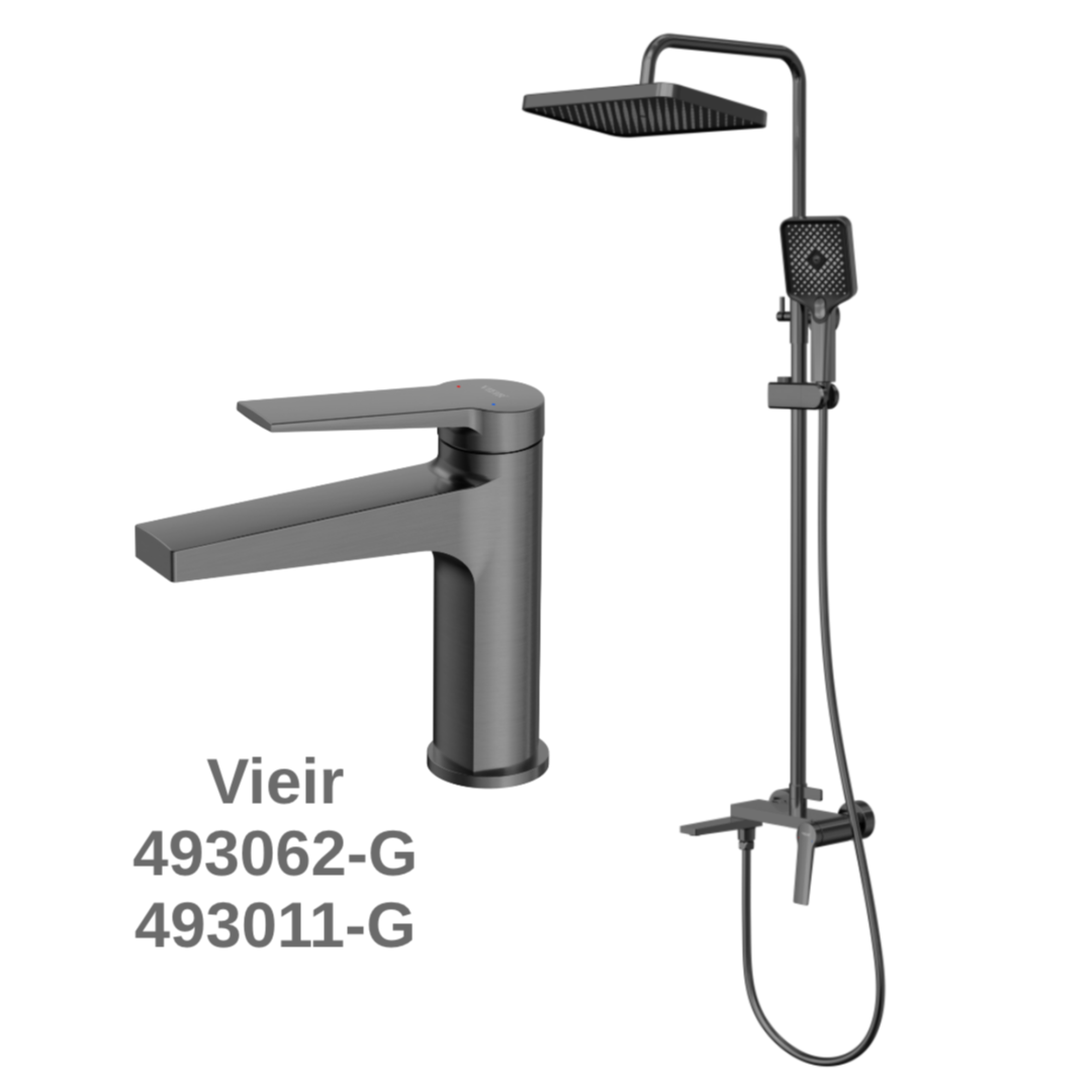 Копплект смесителей Vieir 493062-G 493011-G - фото1