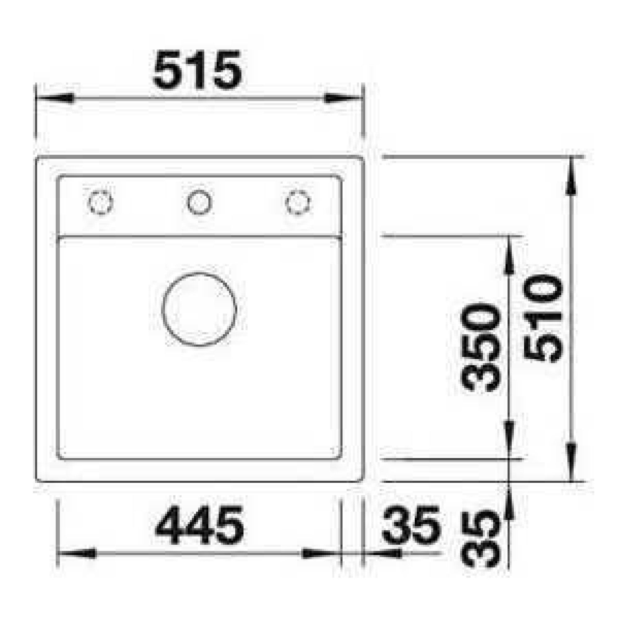 Кухонная мойка ZorG Como 51 (черный опал) фото-4
